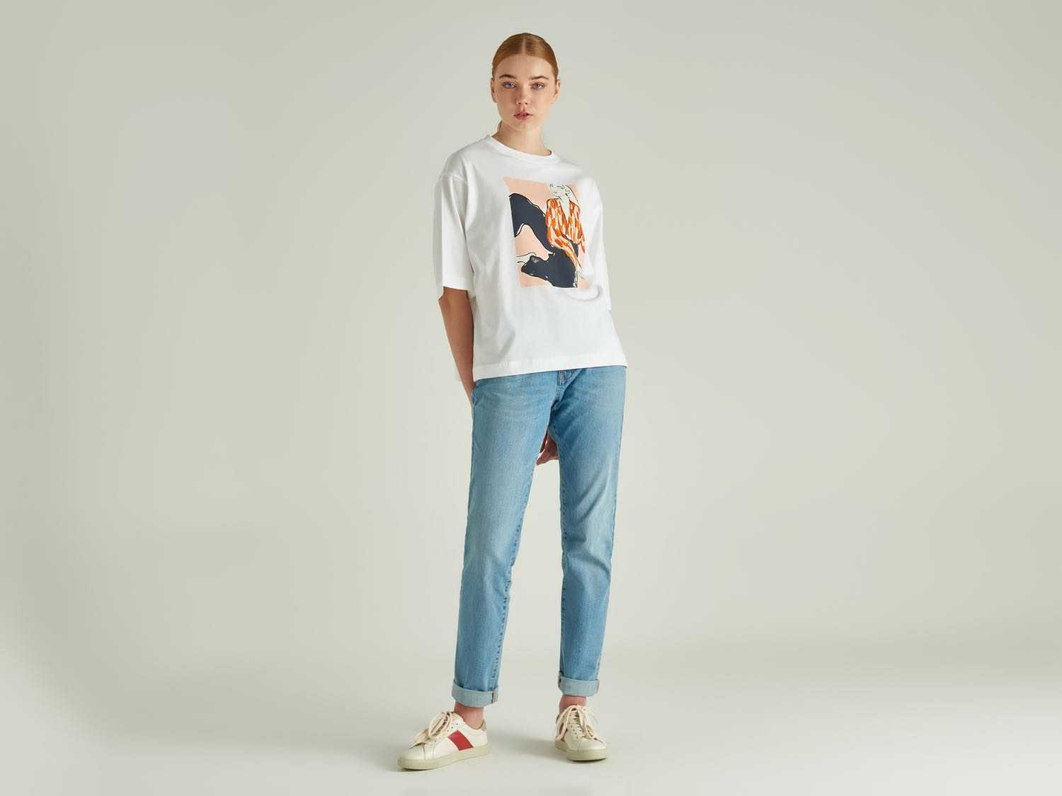 Benetton Grafik Desenli Tshirt. 1 Benetton Grafik Desenli Tshirt. 1