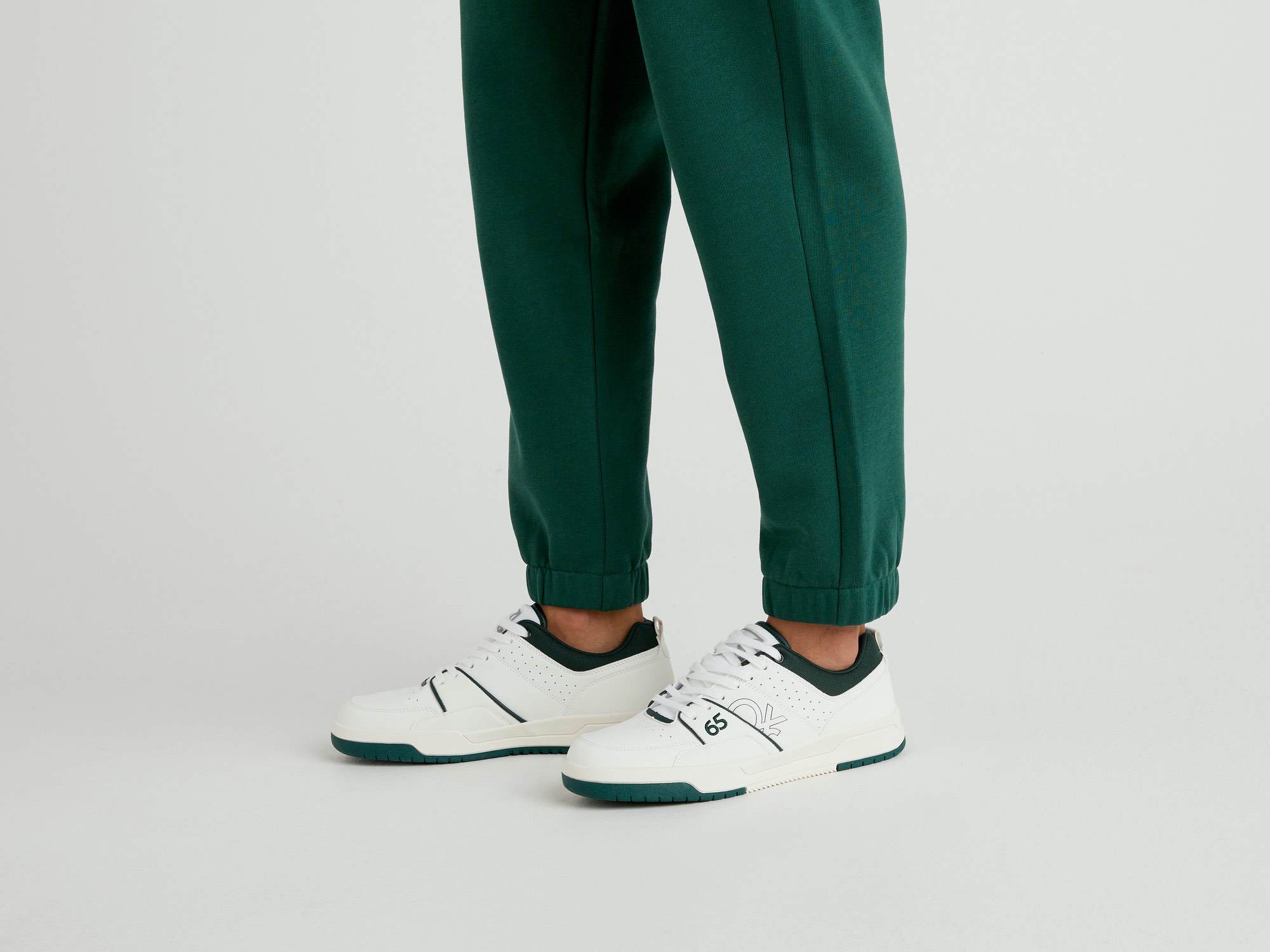 Benetton Erkek Beyaz Kolej Sneaker. 1