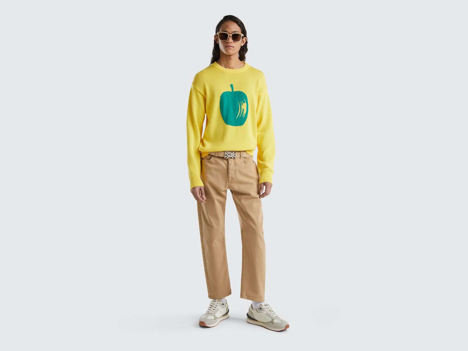 Benetton Erkek Mix Büyük Meyve Desenli Koton Kazak. 1 Benetton Erkek Mix Büyük Meyve Desenli Koton Kazak. 1