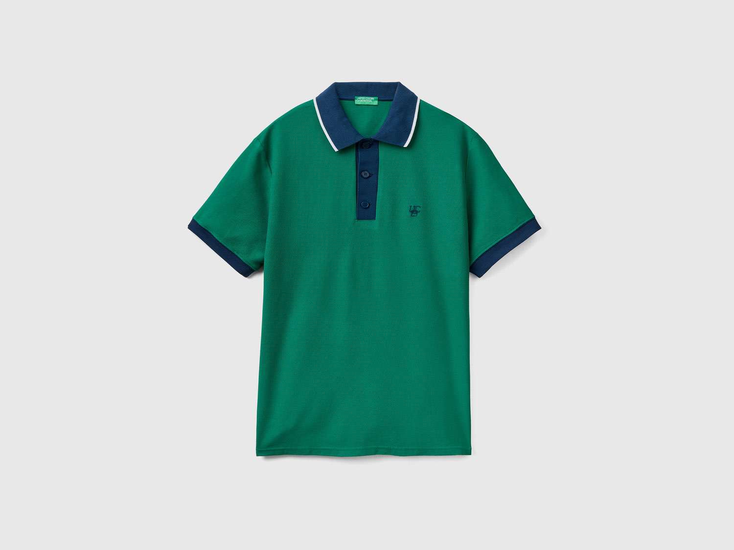 Benetton Unisex Ördek Başı DNA Polo T Shirt. 1