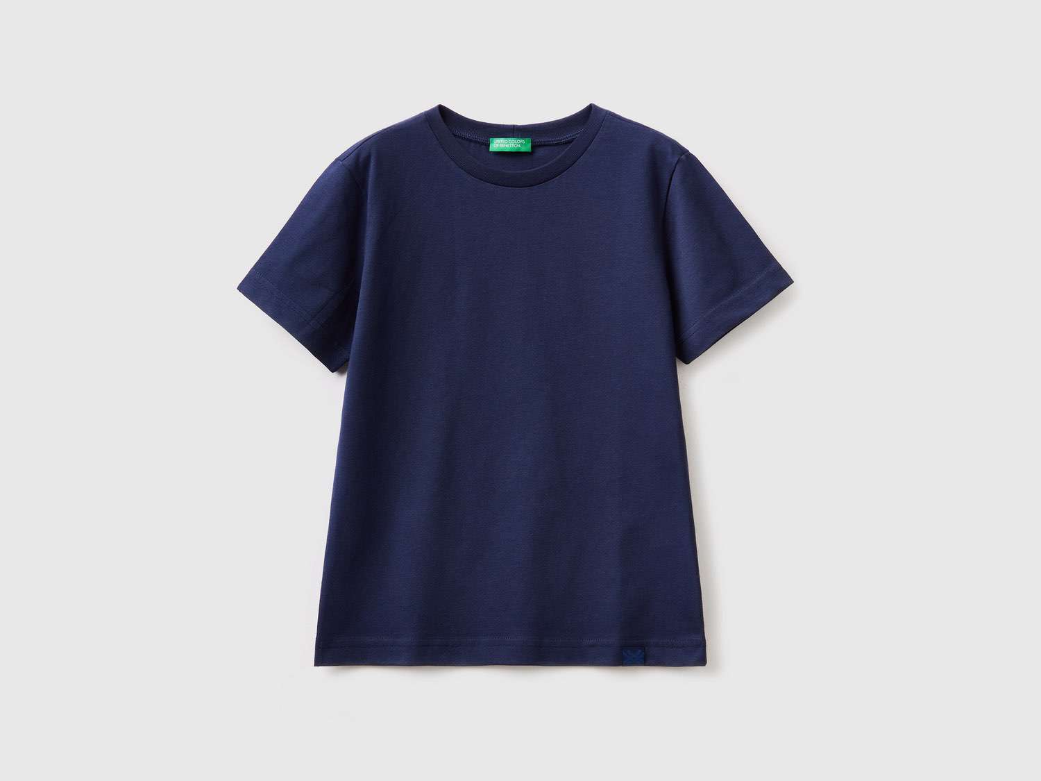Benetton Erkek Çocuk Lacivert Basic T Shirt. 1