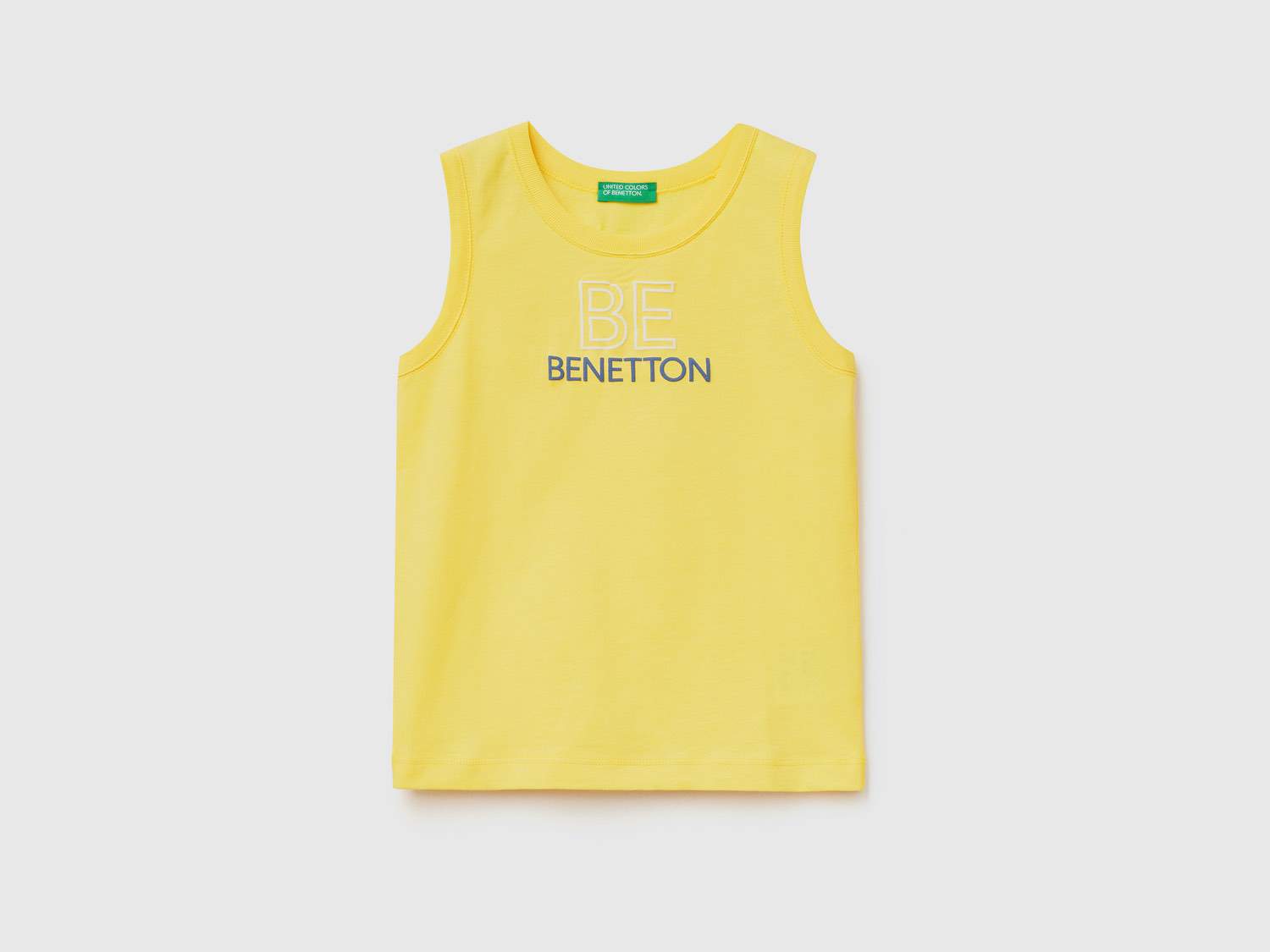 Benetton Erkek Çocuk Sarı Benetton Yazılı Atlet. 1