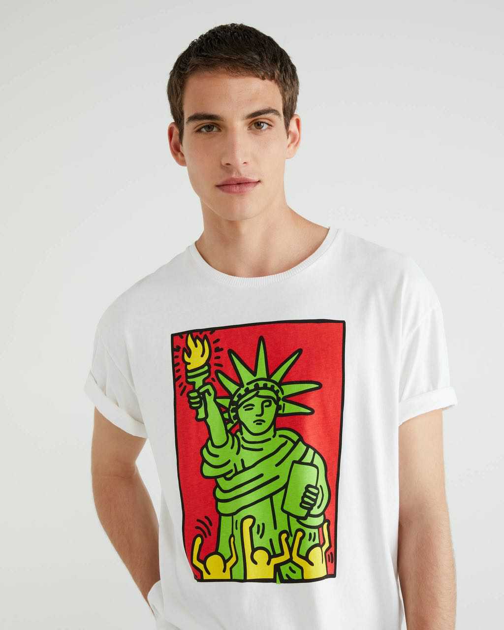 Benetton Keith Haring Baskılı Tshirt. 3
