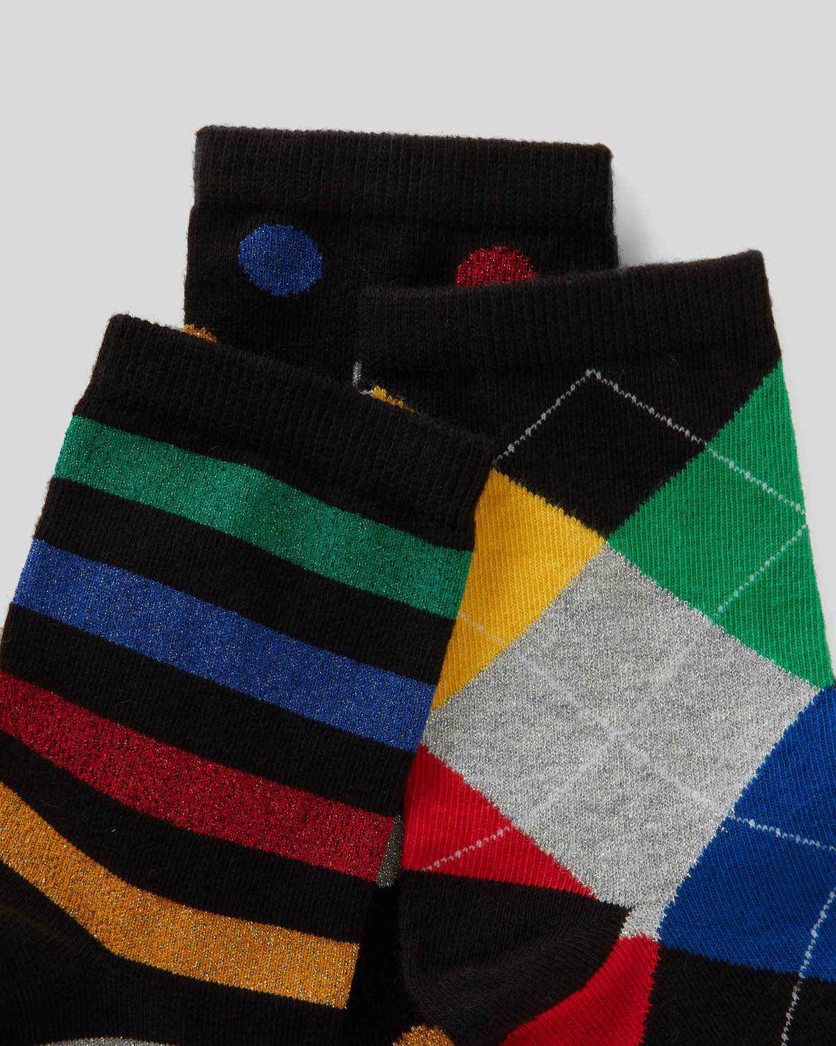 Benetton Renkli Desenli Soket Çorap. 1