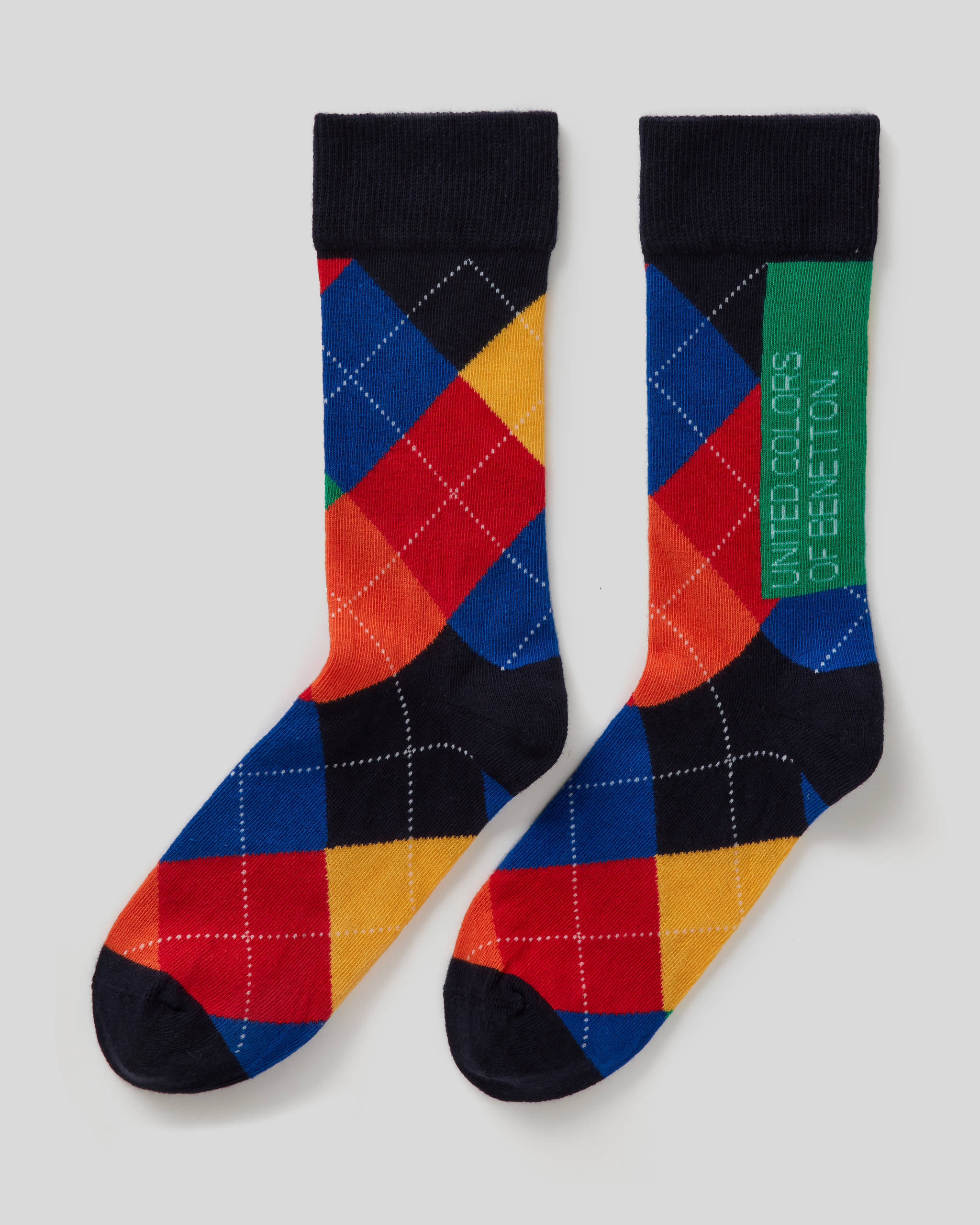 Benetton Renkli Logolu Çorap. 1
