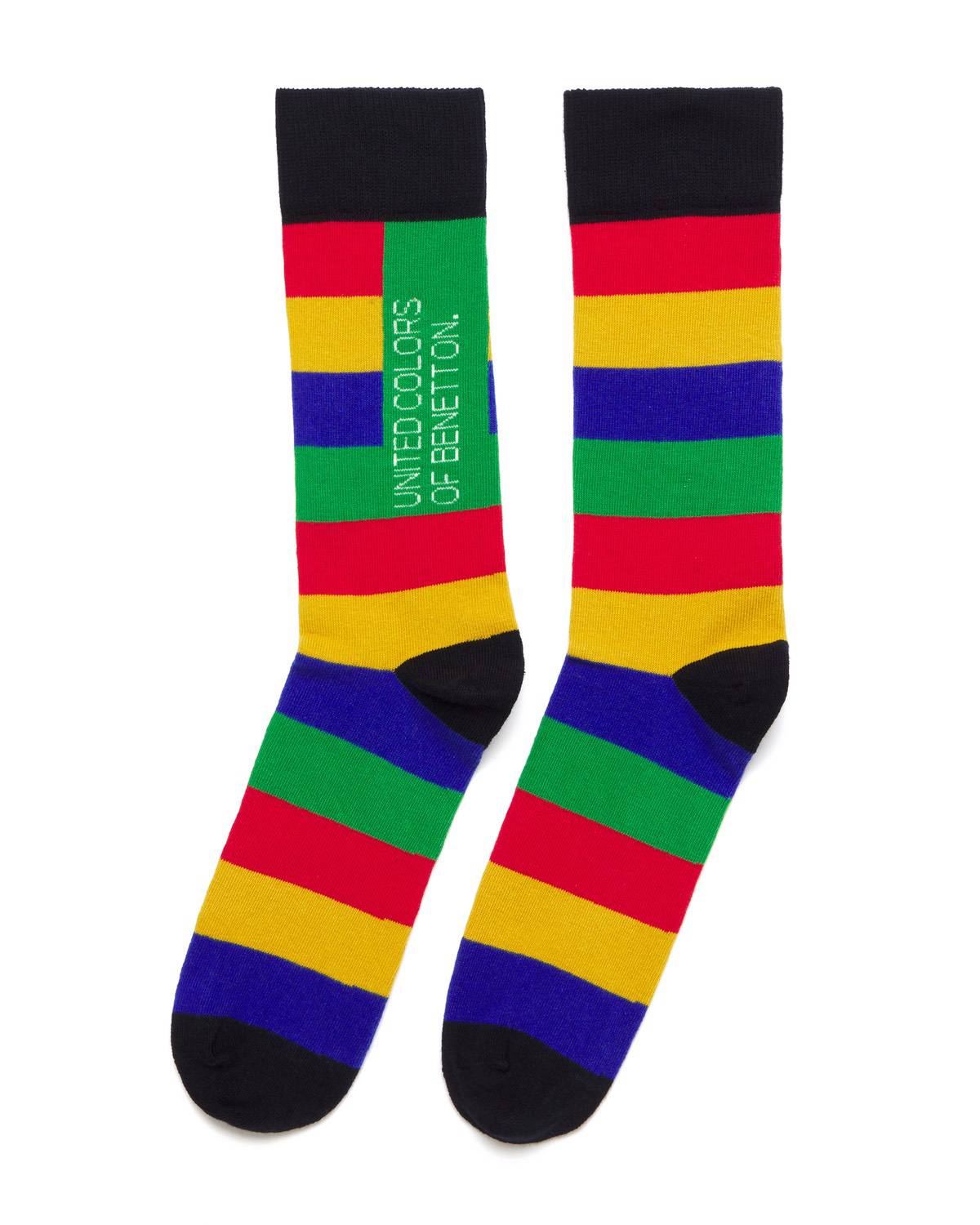 Benetton Desenli ve Logolu Çorap. 1