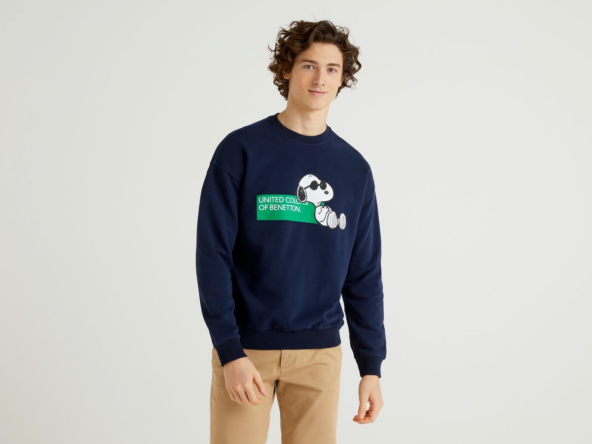 Benetton Snoopy Baskılı Sweatshirt. 1