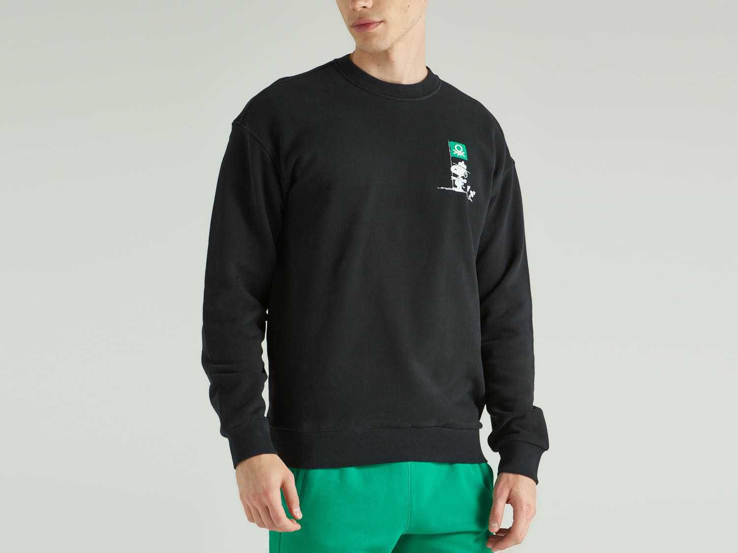 Benetton Snoopy Baskılı Sweatshirt. 4