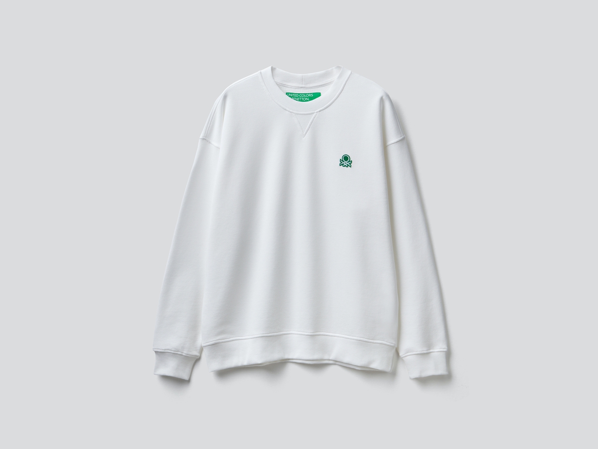 Benetton Basic Logolu Sweatshirt. 2