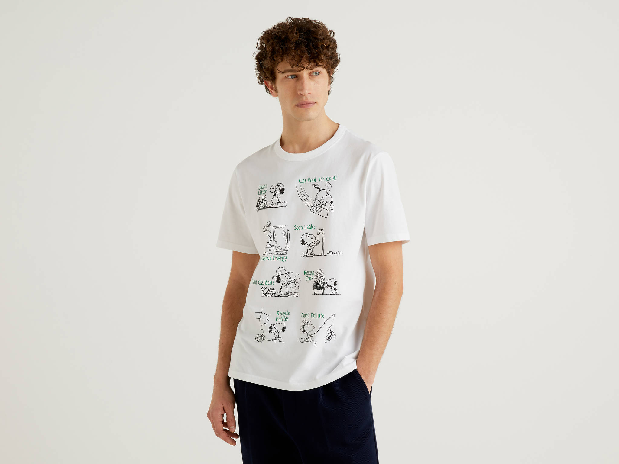 Benetton Snoopy Baskılı Tshirt. 1
