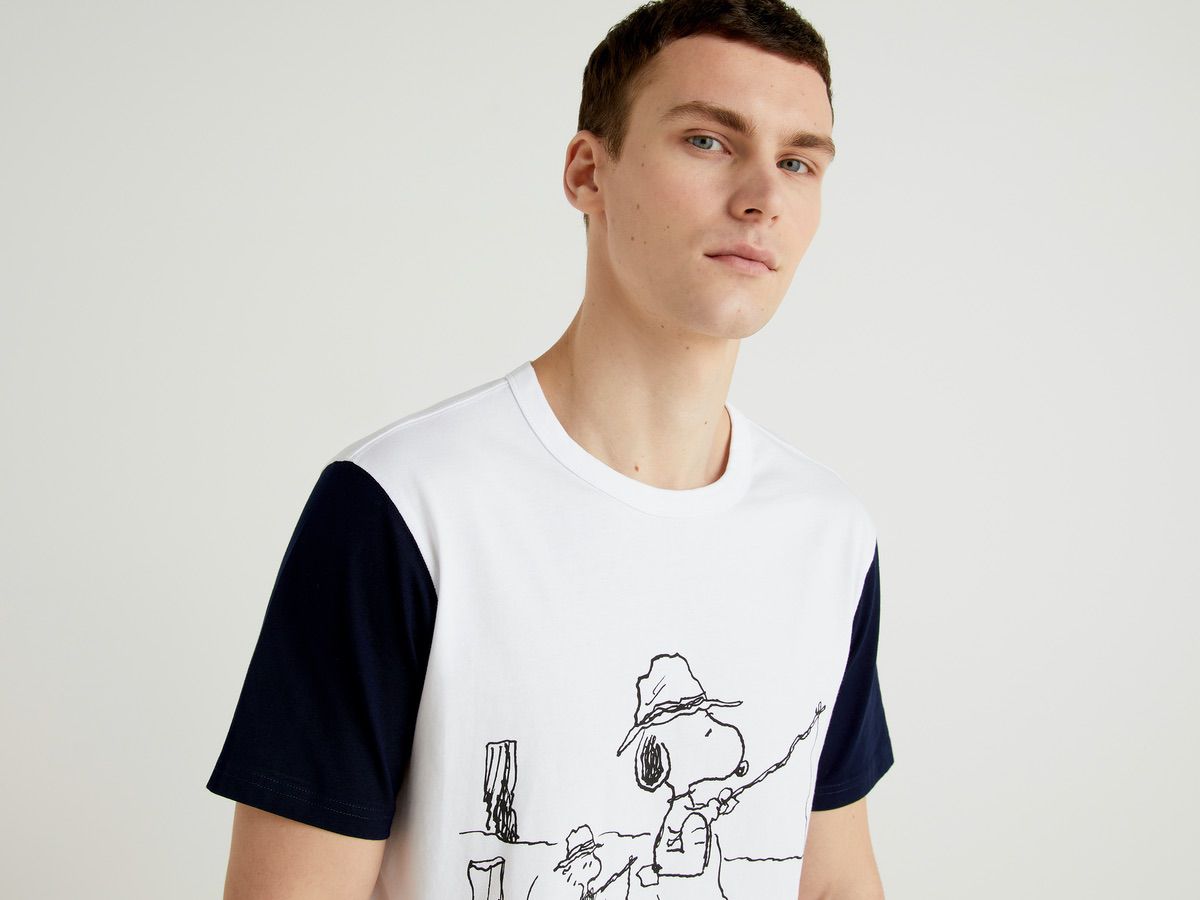 Benetton Snoopy Baskılı Tshirt. 5