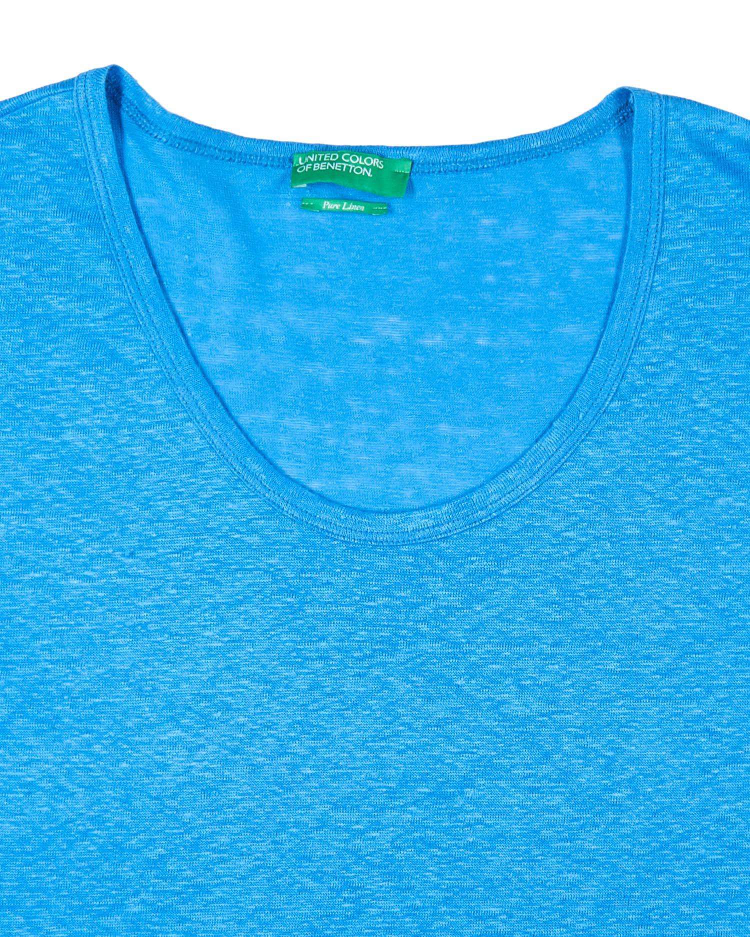 Benetton Basic Keten Tshirt. 3