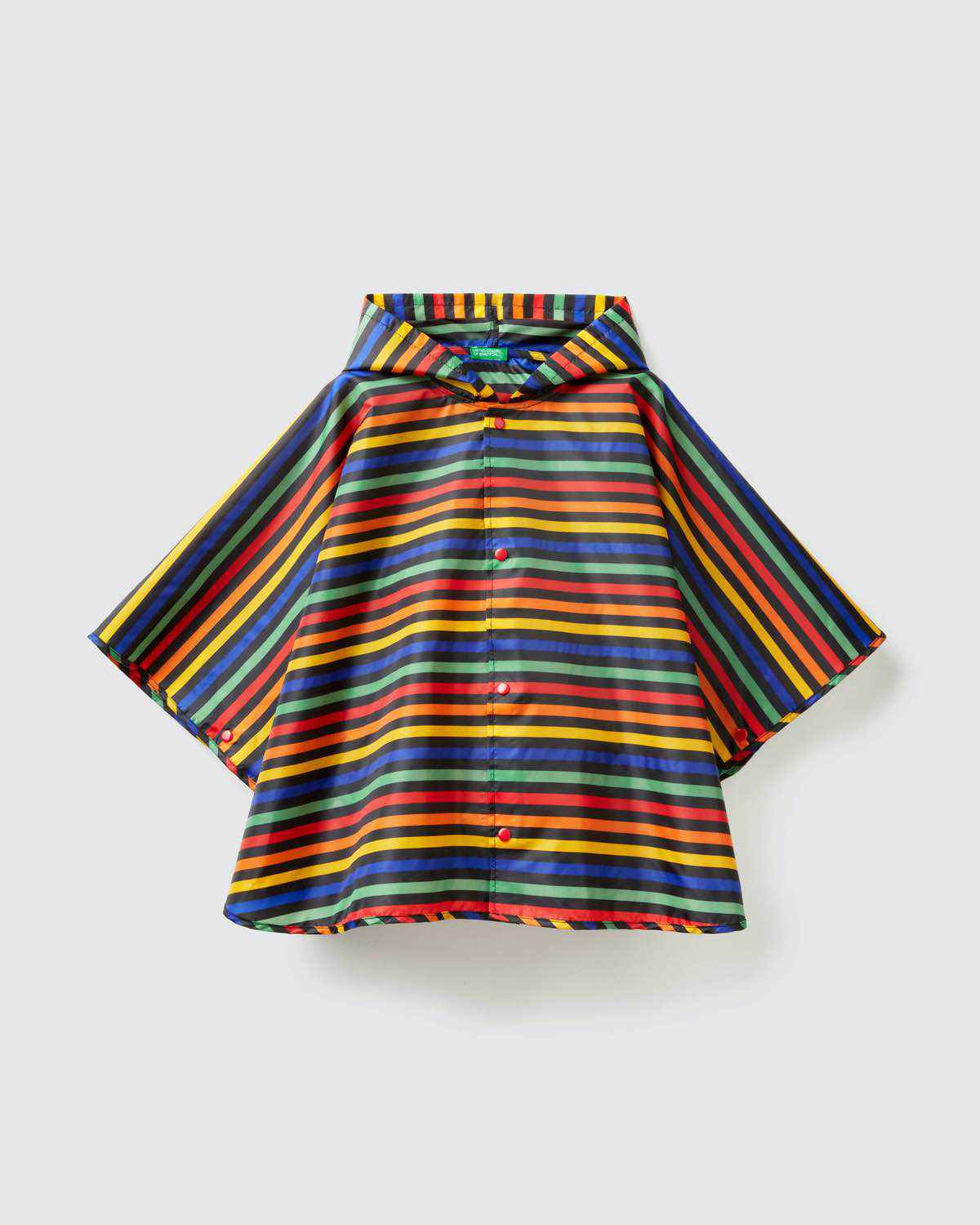 Benetton Renkli Pelerin Yağmurluk. 3