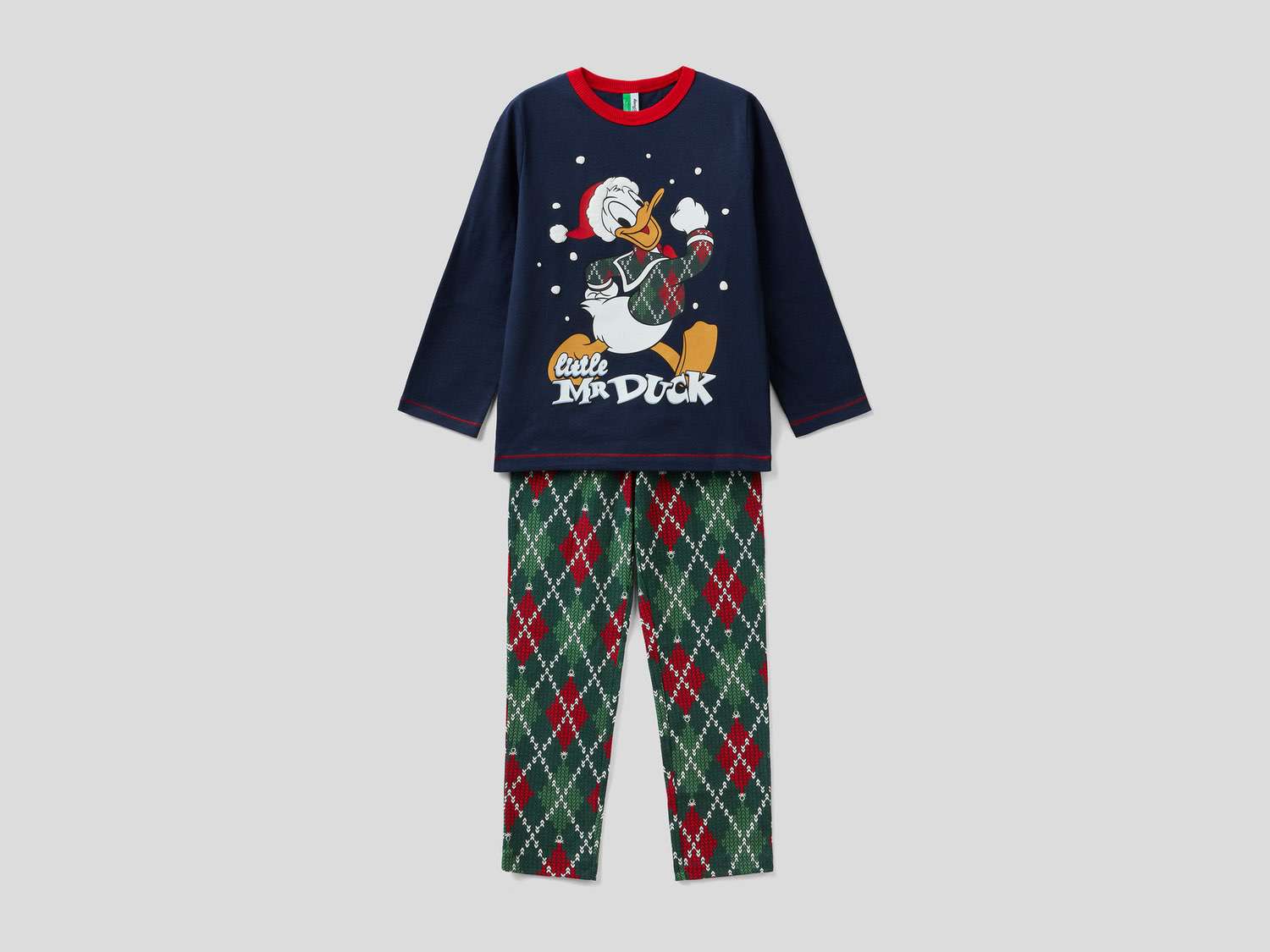 Benetton Erkek Çocuk Lacivert Donald Duck Baskılı Pijama Takımı. 1 Benetton Erkek Çocuk Lacivert Donald Duck Baskılı Pijama Takımı. 1