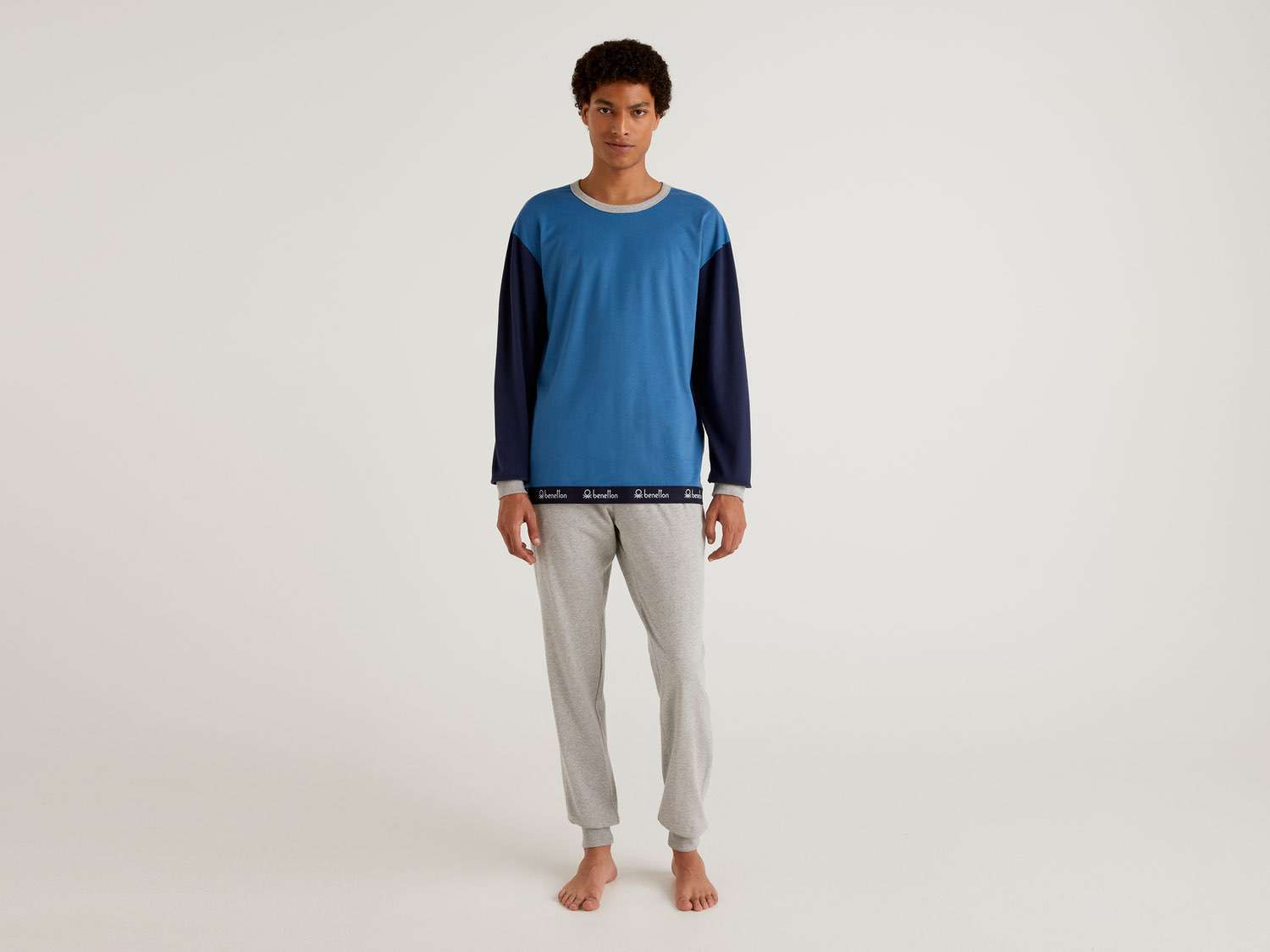 Benetton Erkek 07R Renk Bloklu Pijama Takımı. 1 Benetton Erkek 07R Renk Bloklu Pijama Takımı. 1