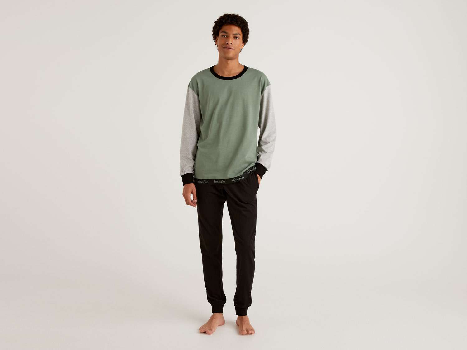 Benetton Erkek mix Renk Bloklu Pijama Takımı. 1 Benetton Erkek mix Renk Bloklu Pijama Takımı. 1