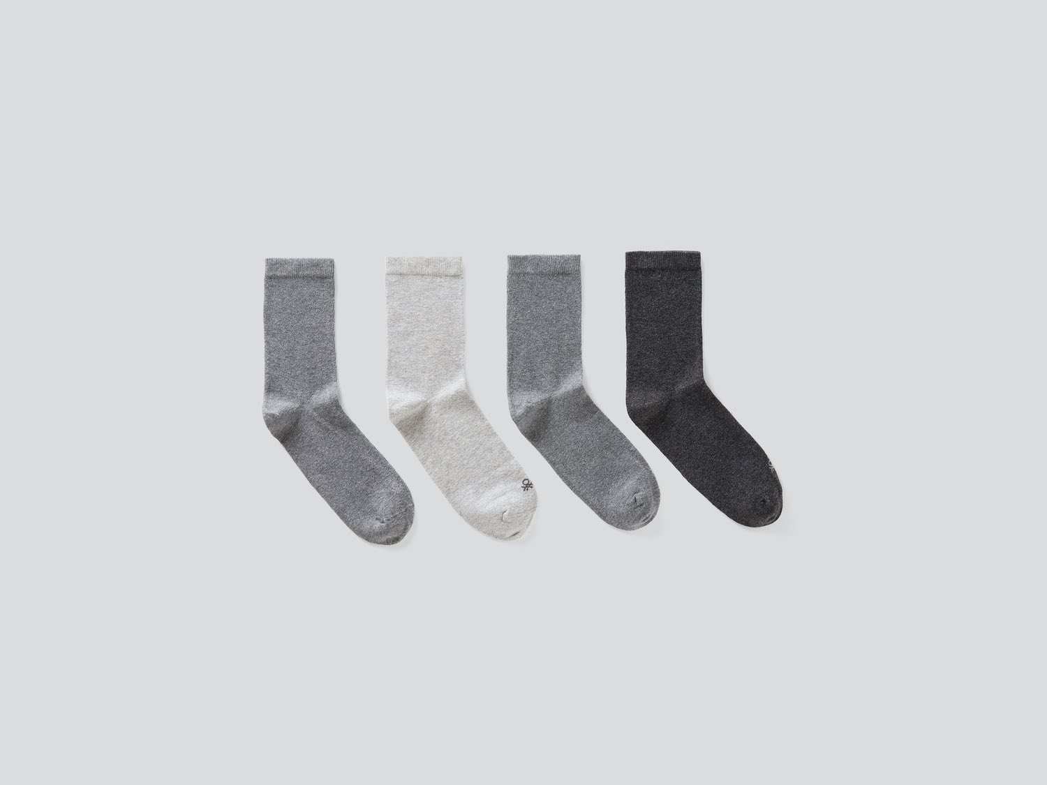 Benetton 4lü Logolu Düz Soket Çorap. 1 Benetton 4lü Logolu Düz Soket Çorap. 1
