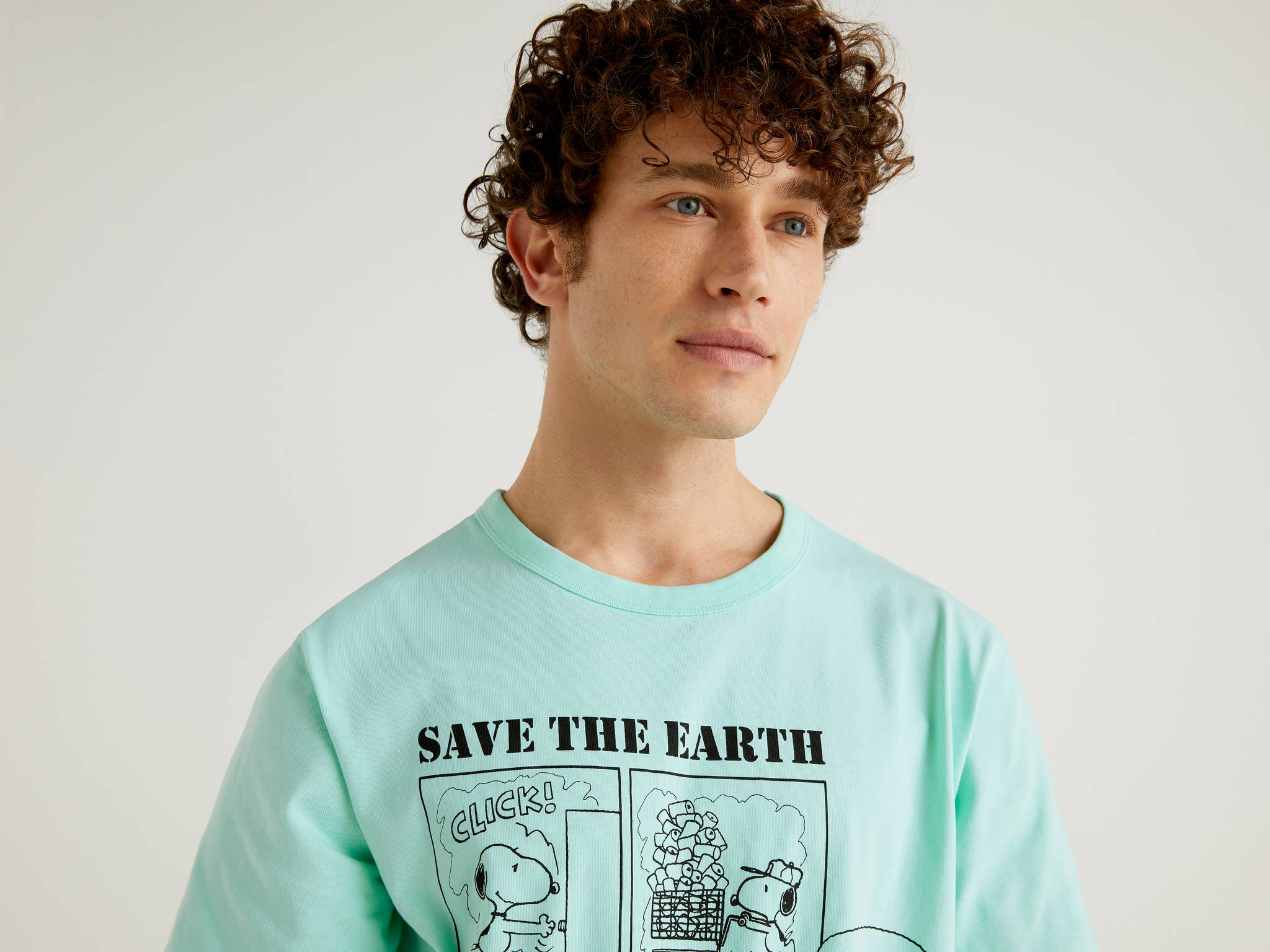 Benetton Snoopy Baskılı Tshirt. 3