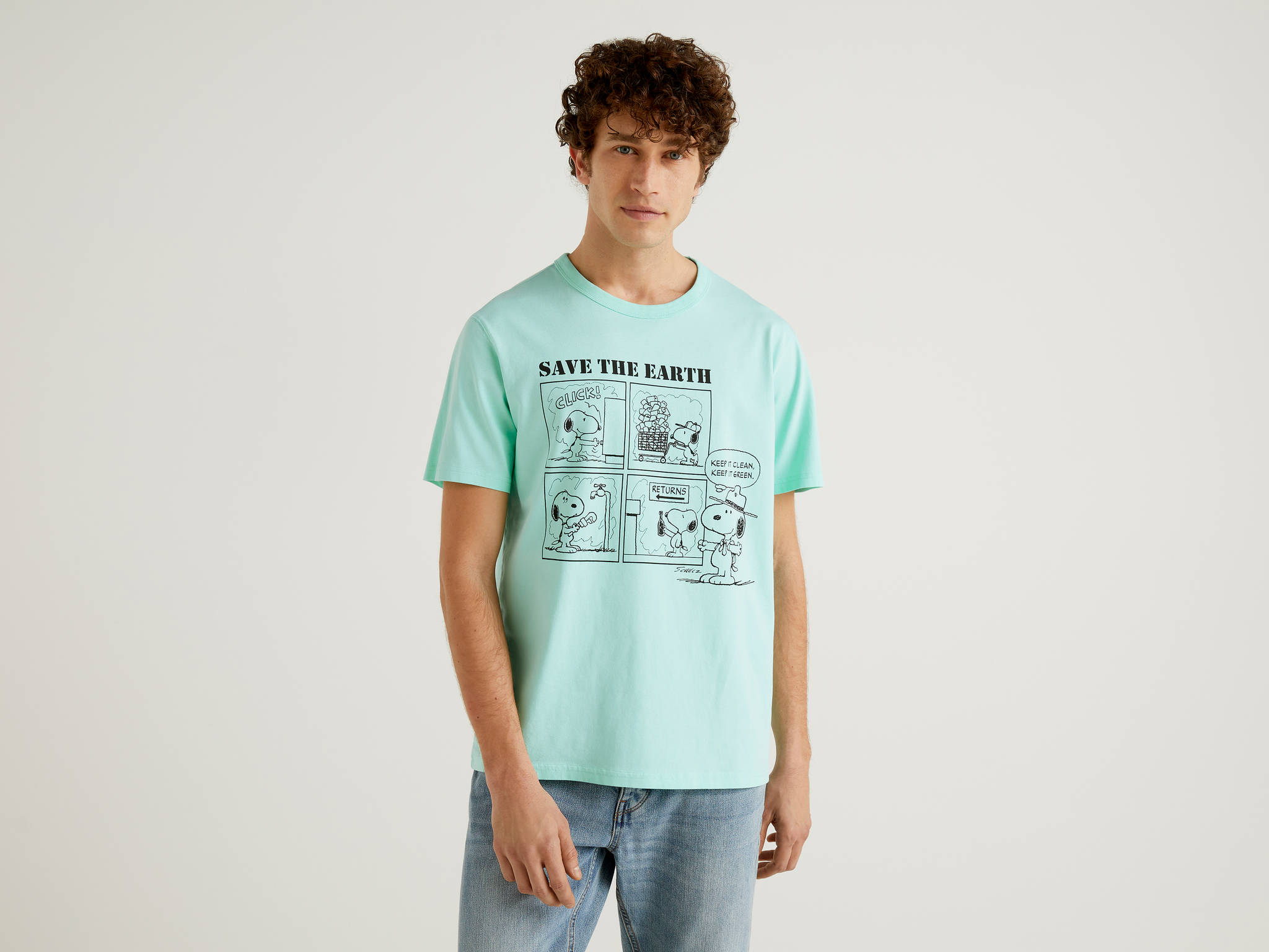 Benetton Snoopy Baskılı Tshirt. 1