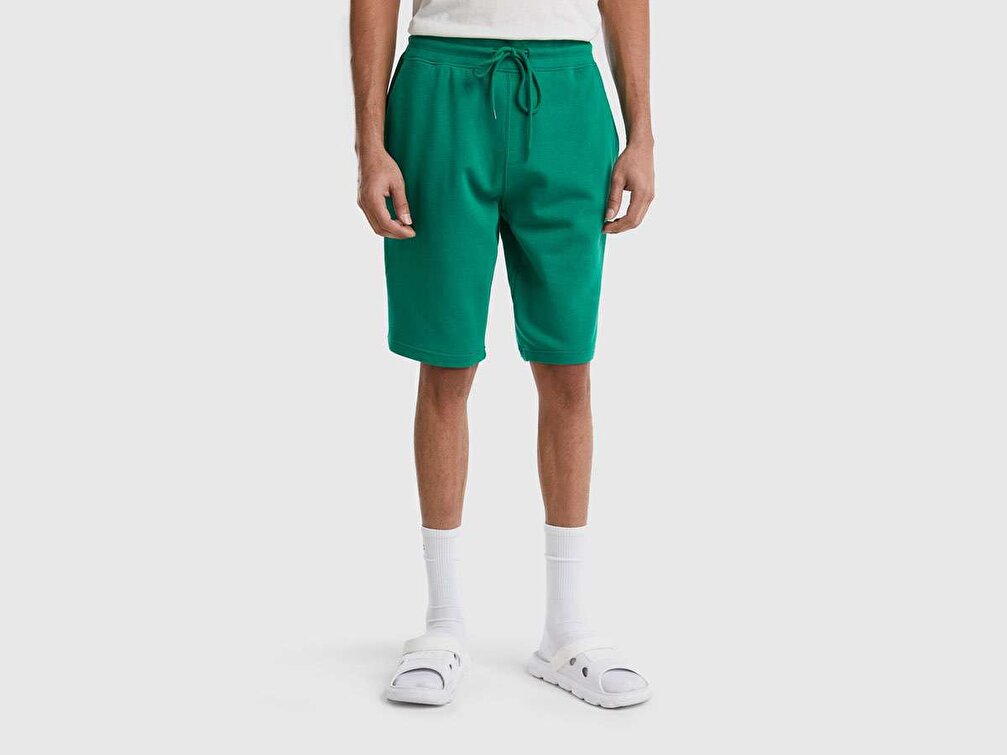 Benetton Erkek Ördek Başı Örme Şort