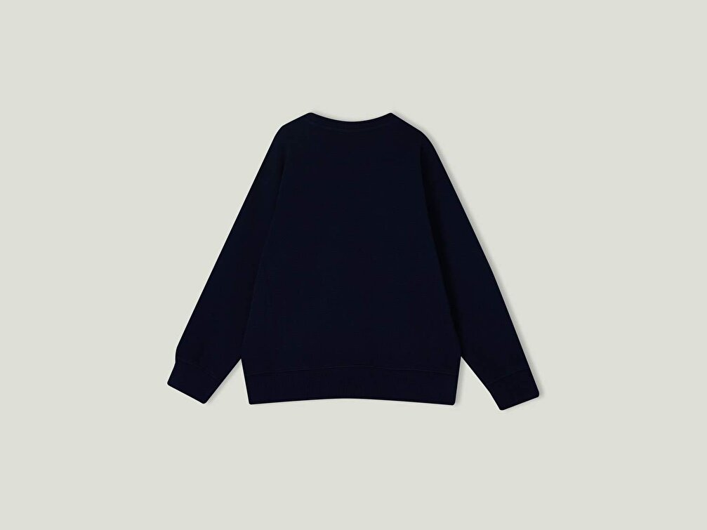 Benetton Erkek Çocuk Lacivert Space Jam Baskılı Sweatshirt