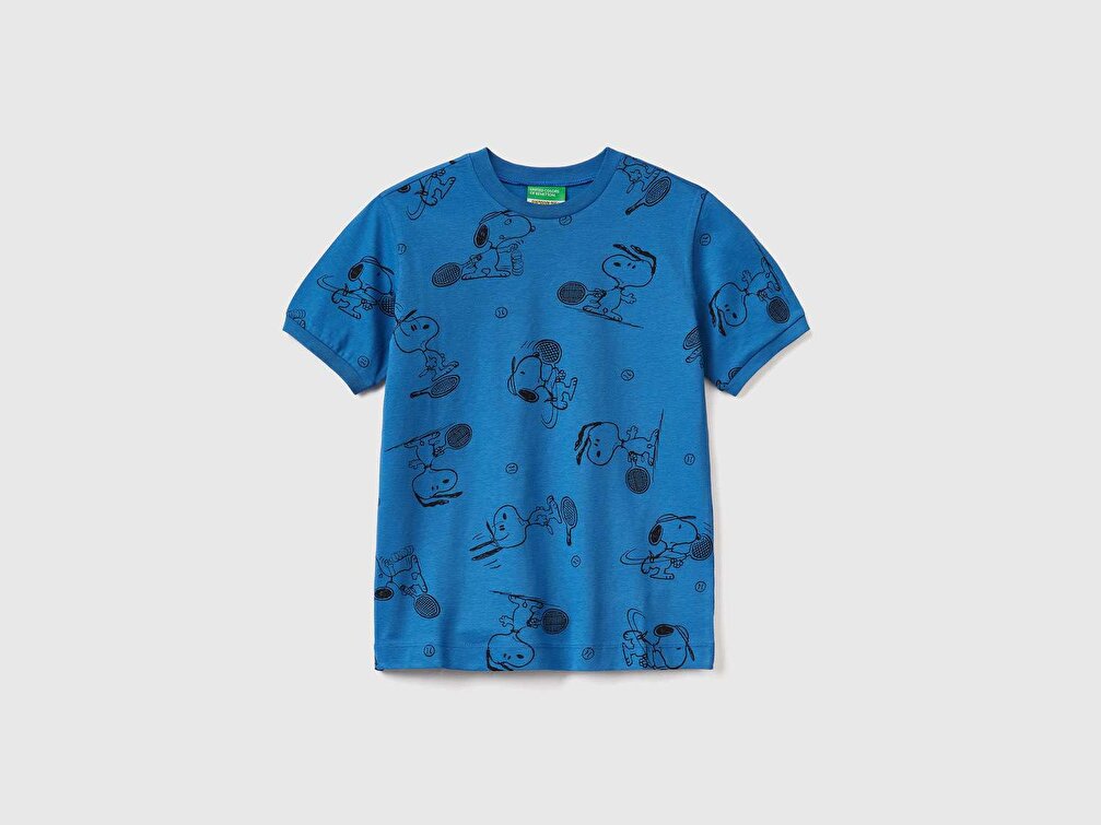 Benetton Erkek Çocuk 85D Snoopy Desenli T-Shirt