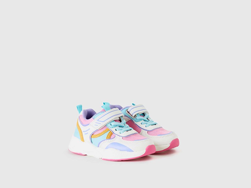 Benetton Erkek Çocuk Zürafa Desenli Sneaker