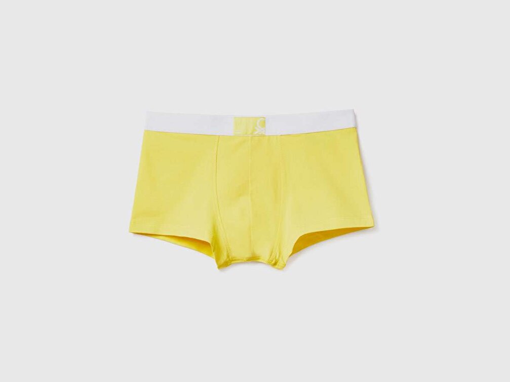 Benetton Erkek Sarı Benetton Logolu Boxer