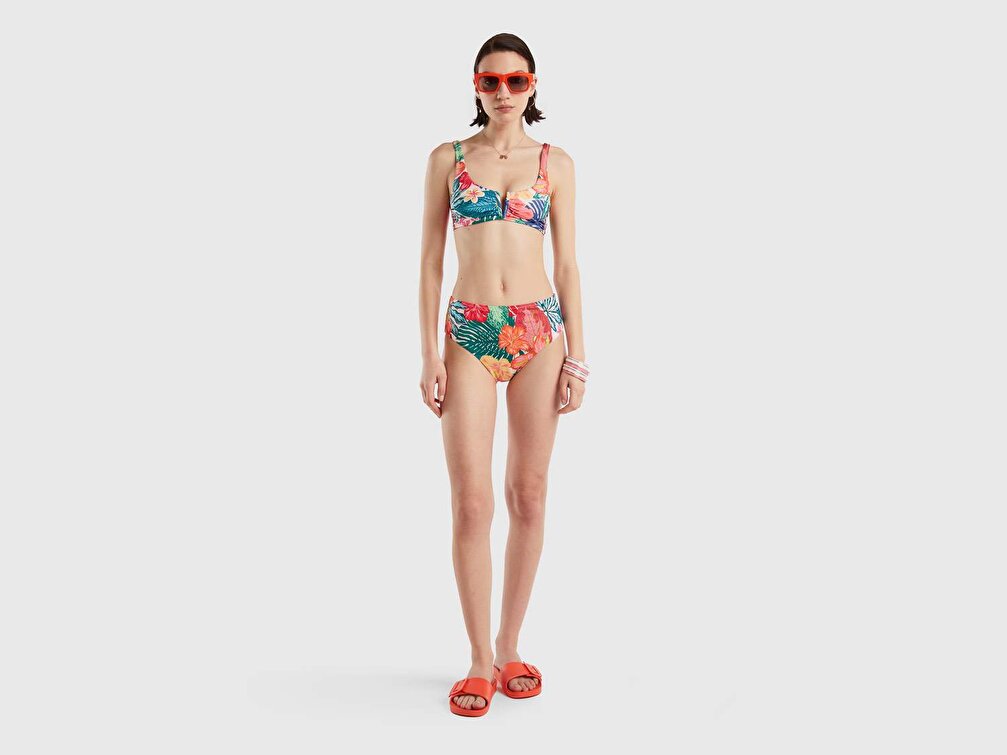 Benetton Kadın Mix Desenli Bikini Alt