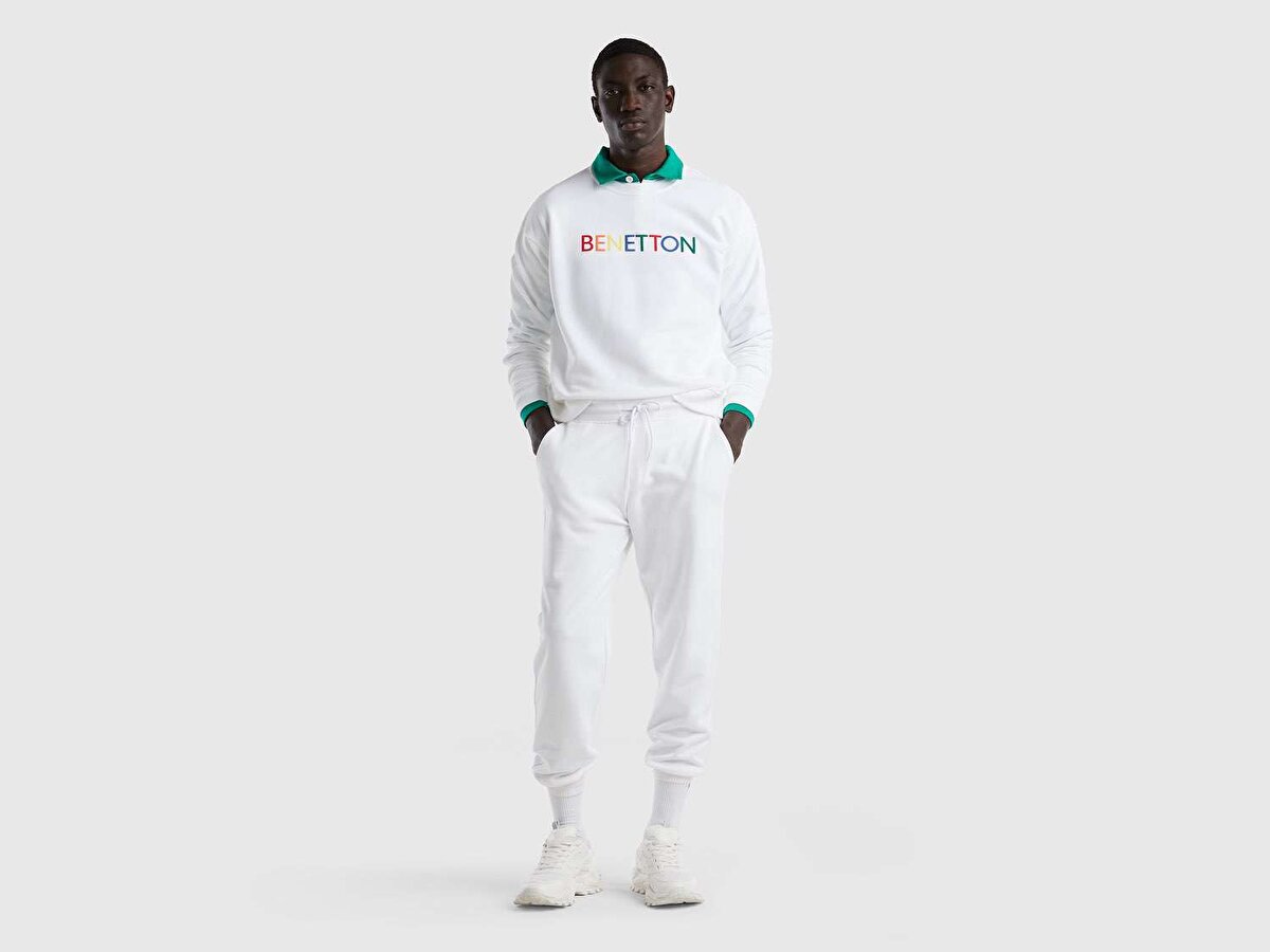 Erkek Mix Logo Baskılı Sweatshirt