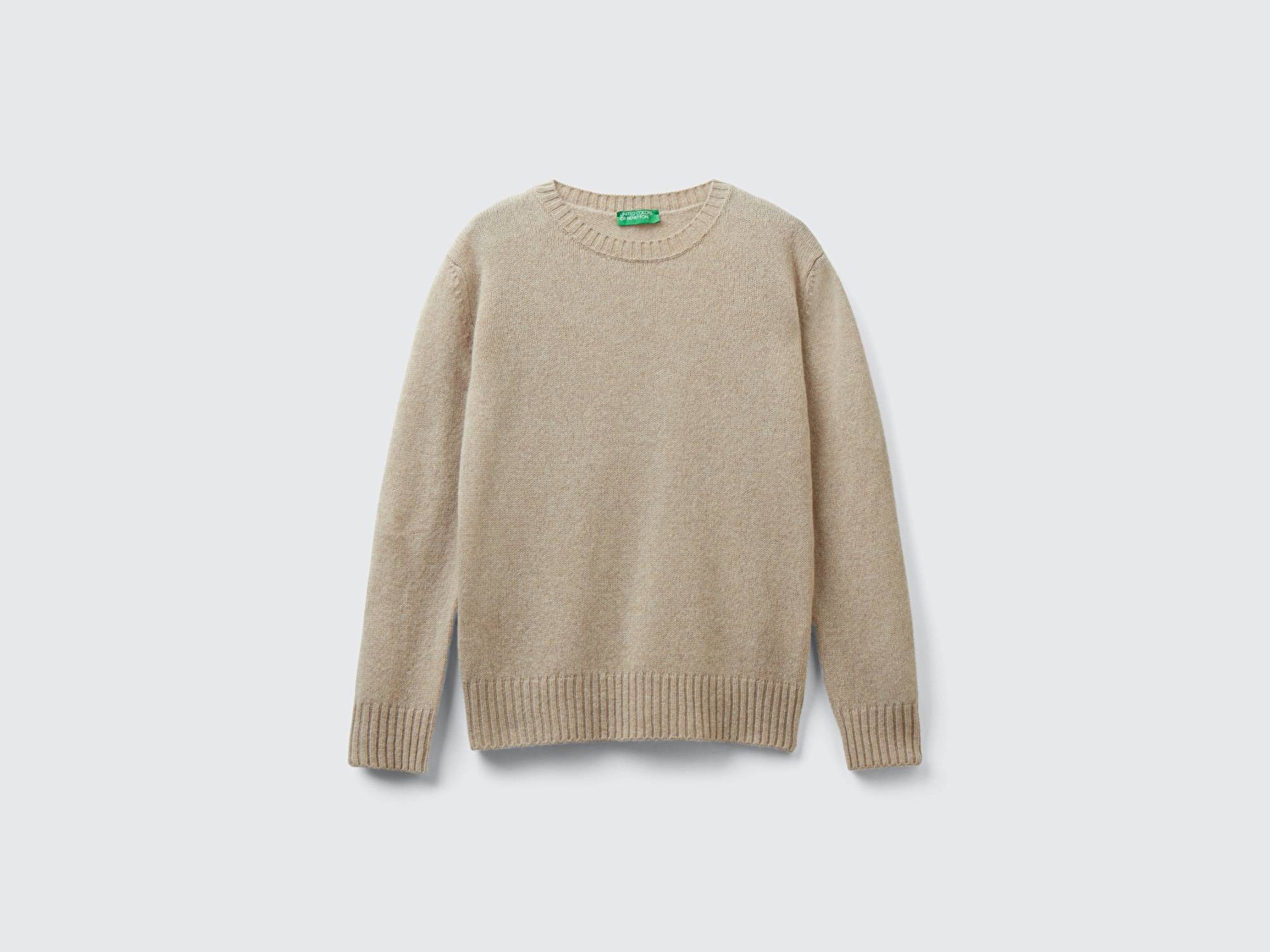 Kadın Ekru Bisiklet Yaka Shetland Kazak