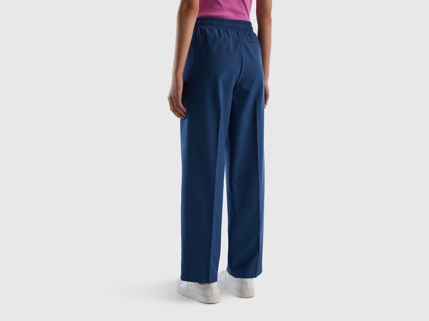 Benetton Kadın Antrasit Jogger Fit Beli Lastikli Pantolon