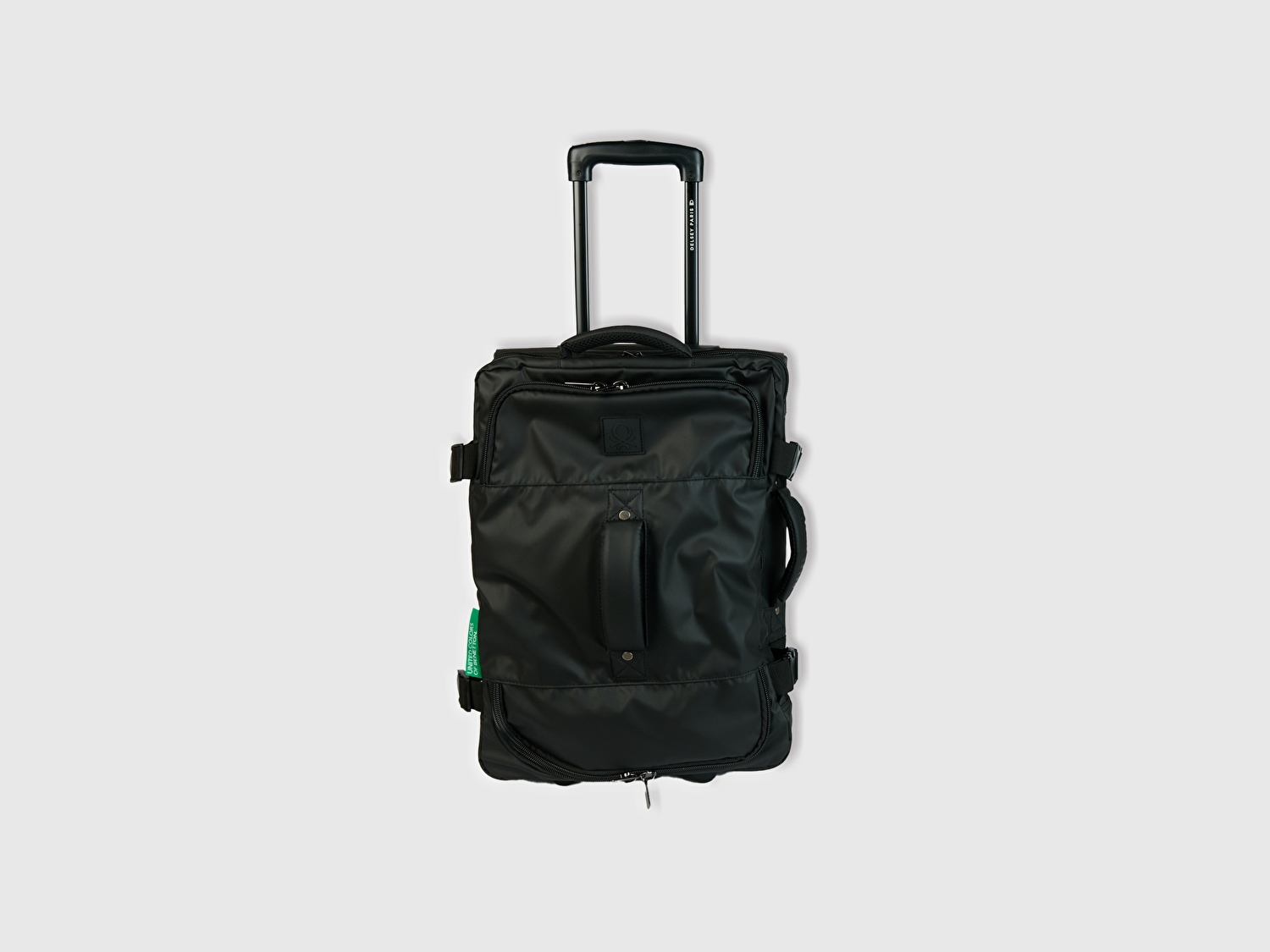 Benetton Unisex Siyah Delsey Suya Dayanıklı  Kabin Boy Kumaş Valiz