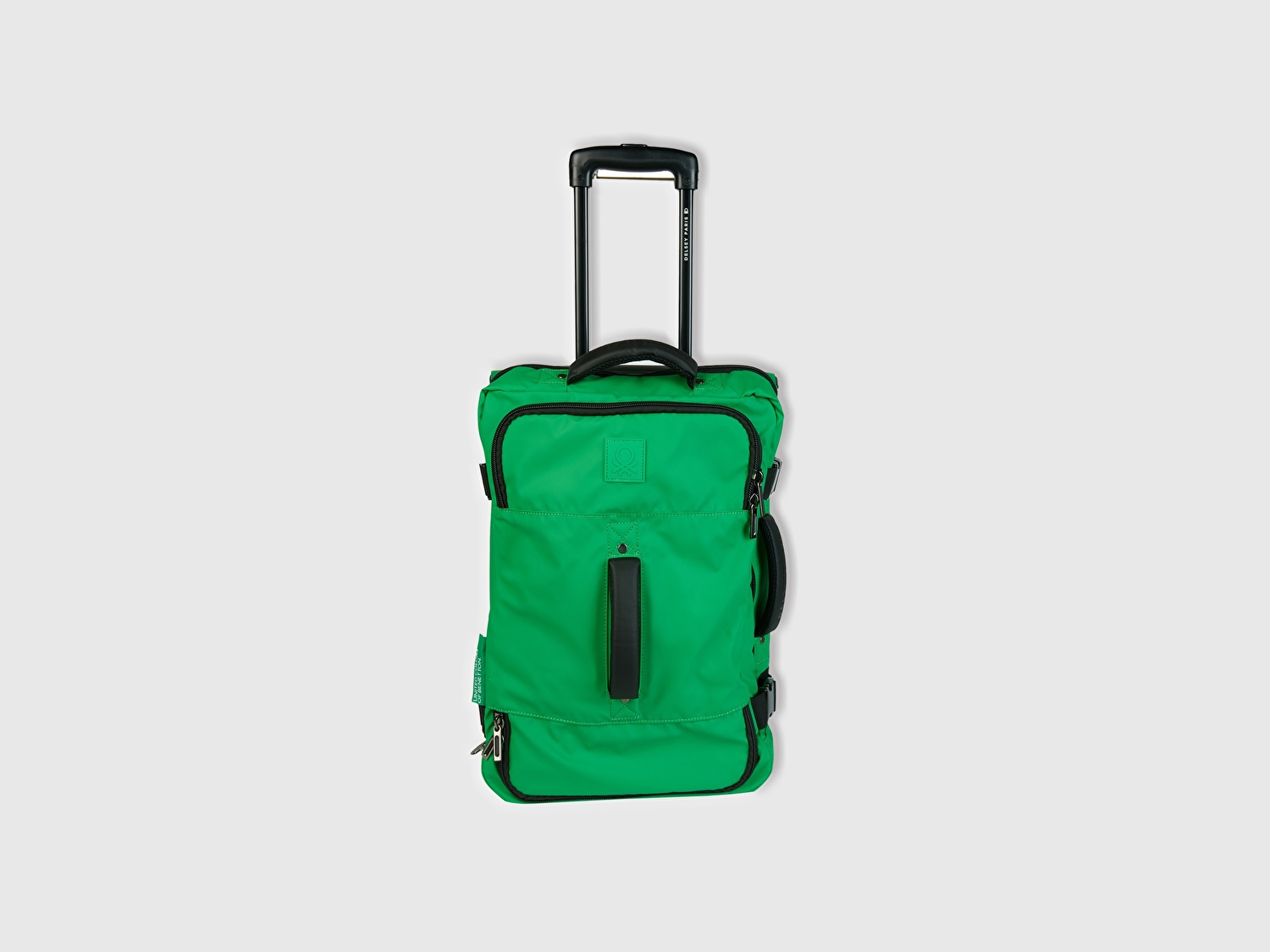 Benetton Unisex Yeşil Delsey Suya Dayanıklı  Kabin Boy Kumaş Valiz