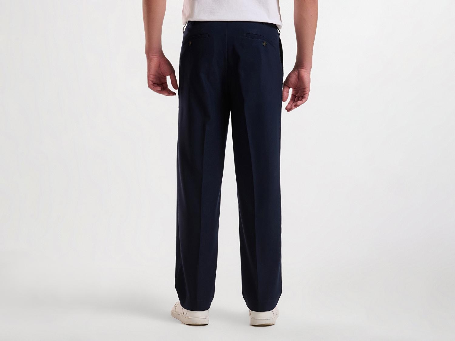 Benetton Erkek Lacivert Viskoz Karışımlı Beli İpli Regular Fit Chino Pantolon