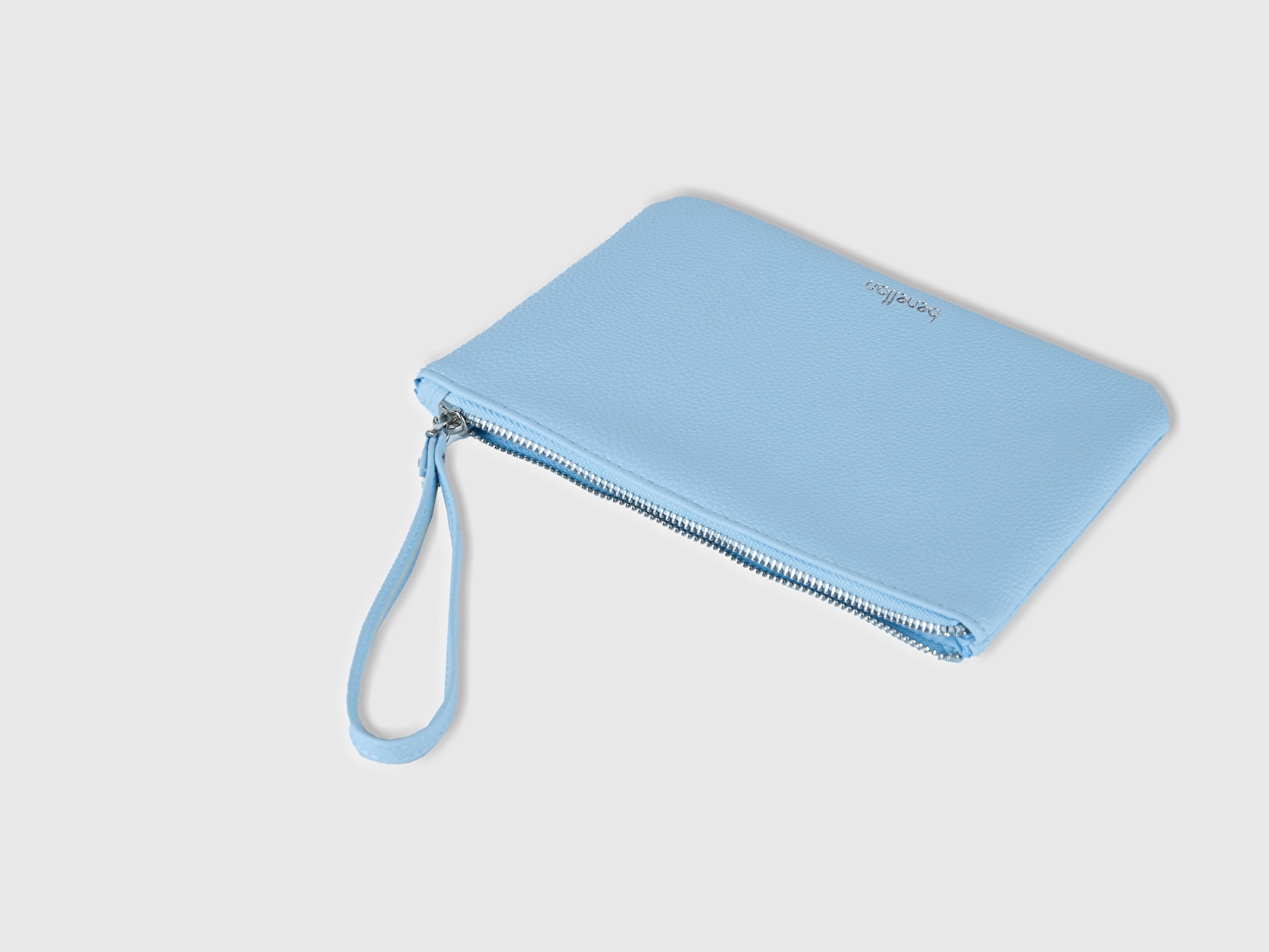 Benetton Unisex Açık Mavi Clutch Çanta