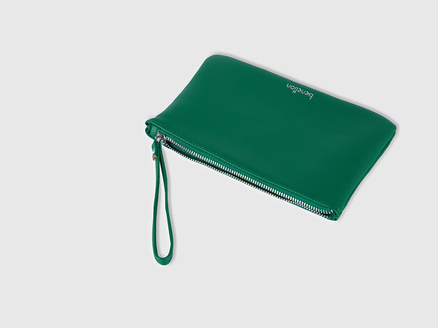 Benetton Unisex Yeşil Clutch Çanta