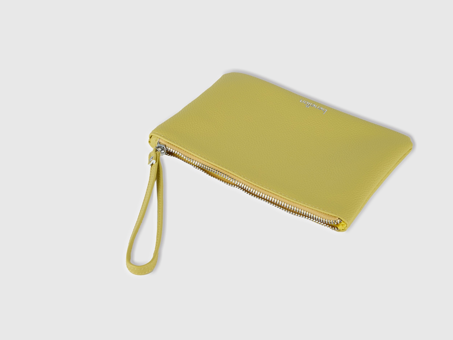 Benetton Unisex Sarı Clutch Çanta