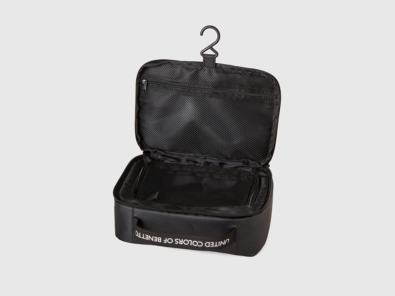 Benetton Unisex Siyah Organizer Çanta