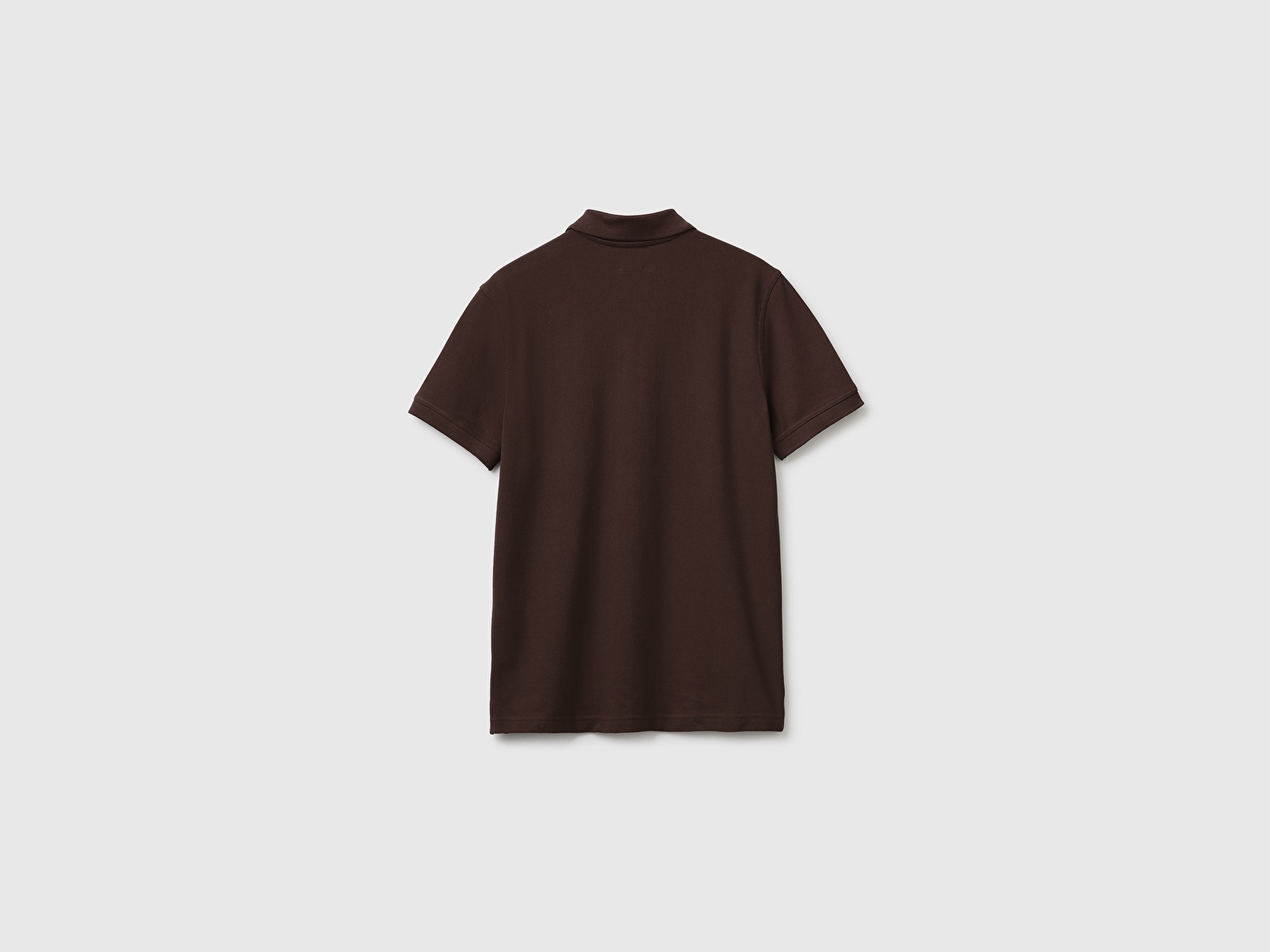 Benetton Erkek Koyu Kahverengi Regular Fit Kısa Kollu Polo T-Shirt