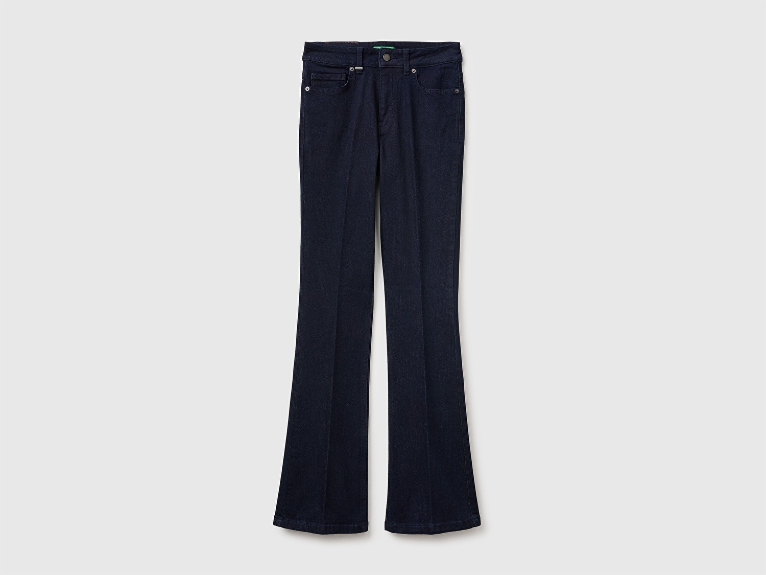 Benetton Kadın Koyu Mavi  Pamuk Karışımlı Cepli Denim Pantolon