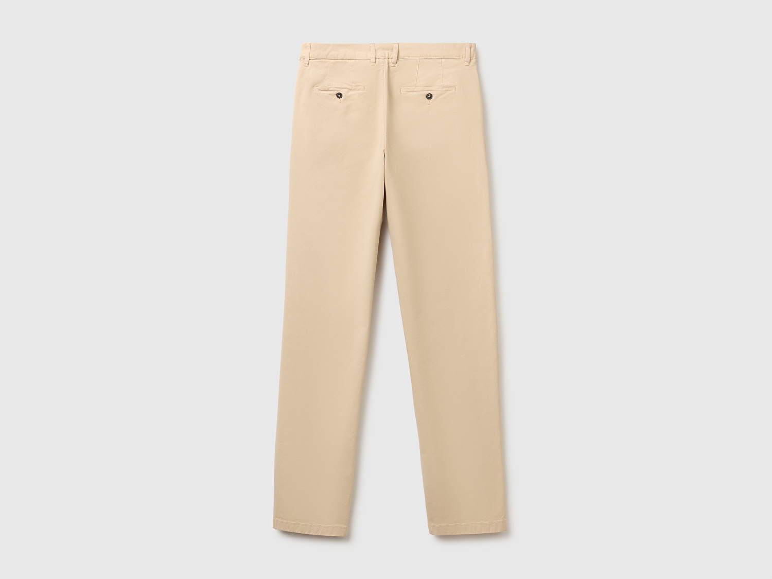 Benetton Erkek Bej Slim Fit Chino Pantolon