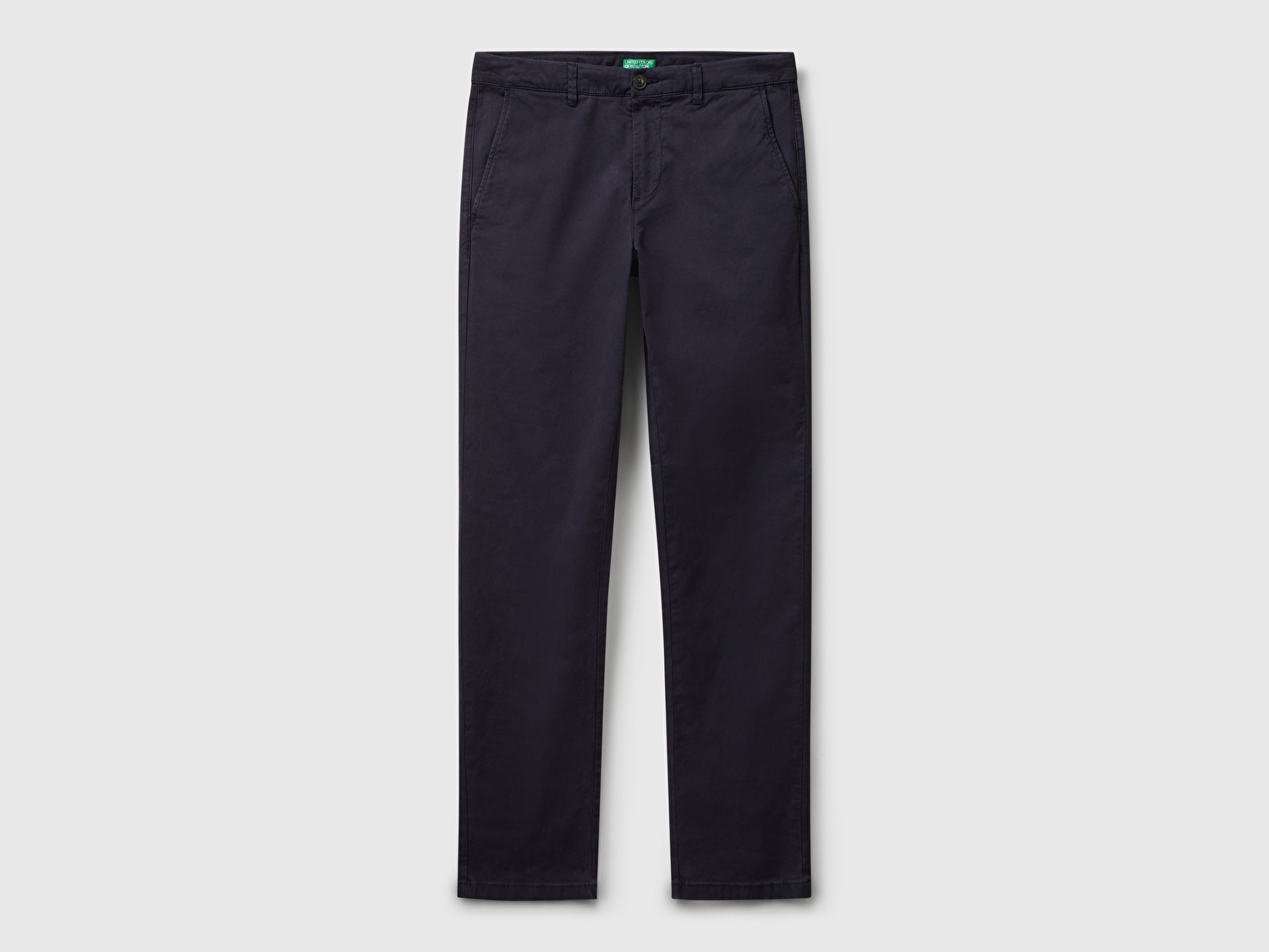 Benetton Erkek Lacivert Slim Fit Chino Pantolon