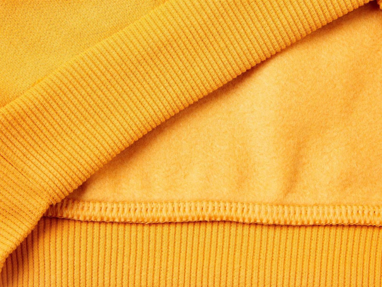 Benetton Erkek Çocuk Hardal Sarı Cep Detaylı Sweatshirt