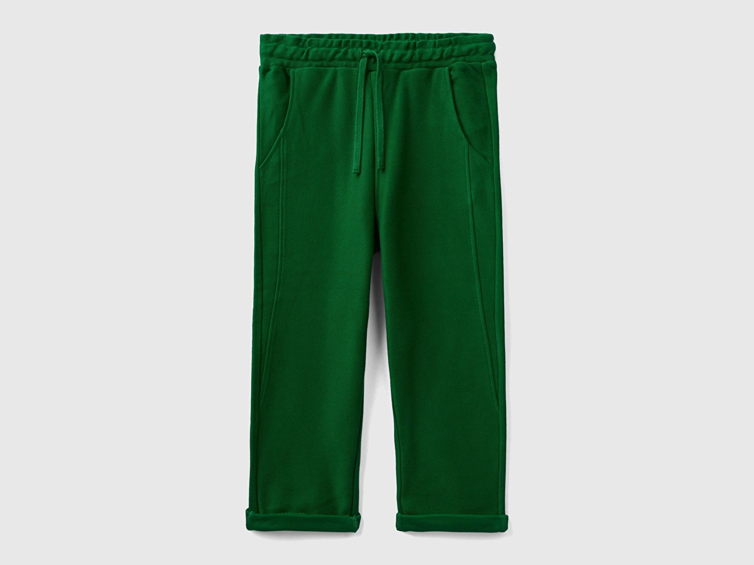 Benetton Erkek Çocuk Koyu Yeşil Arkası Logolo Havuç Kesim Eşofman Altı