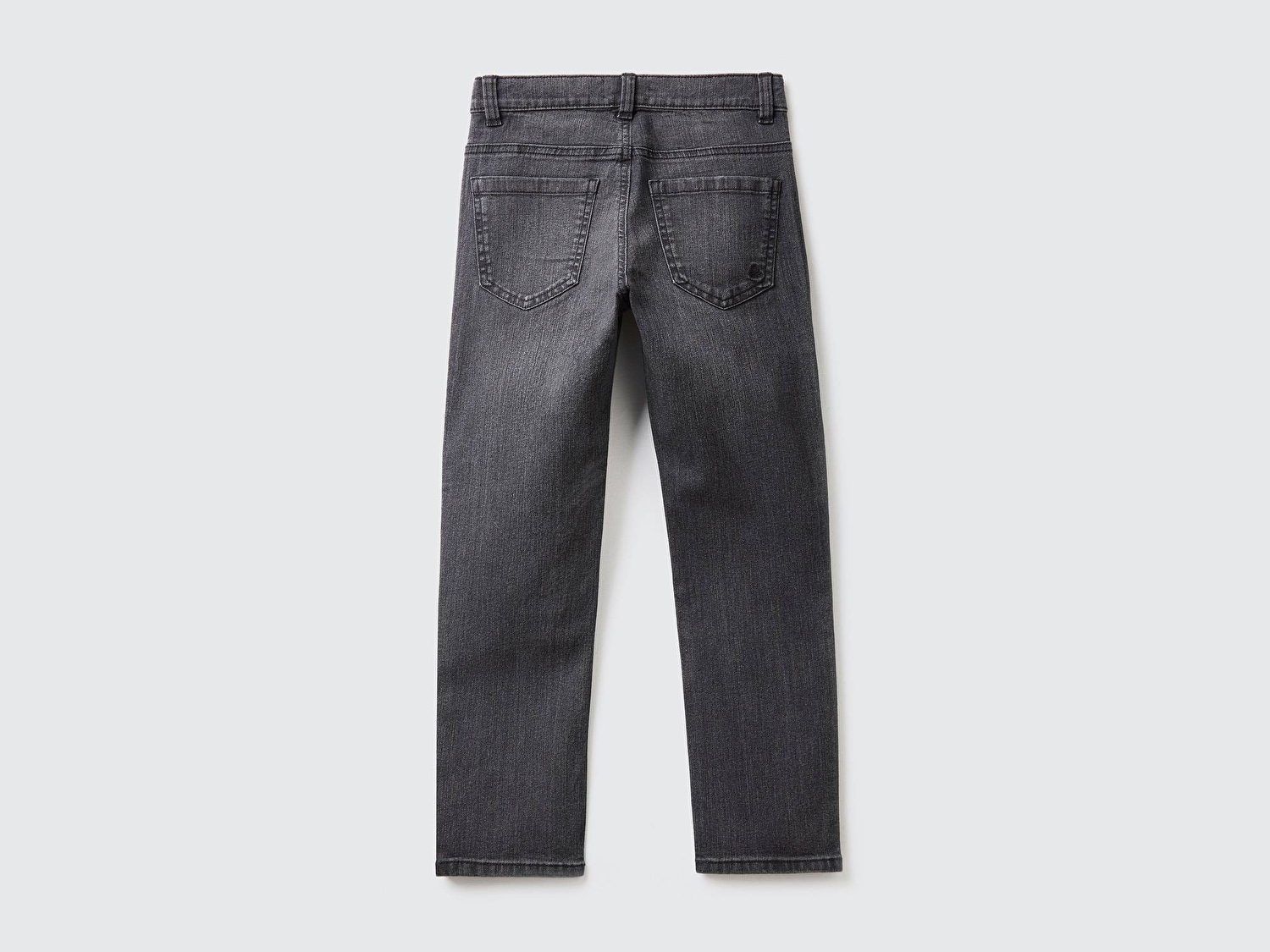 Benetton Erkek Çocuk Siyah 5 Cepli Slim Fit Denim Pantolon