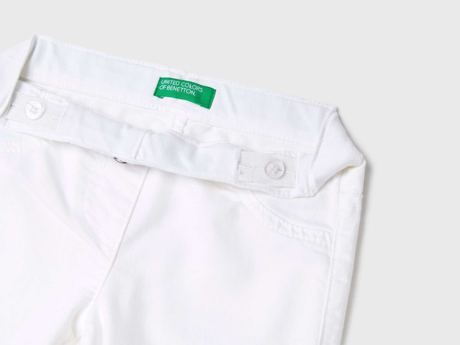 Benetton Kız Çocuk Beyaz Renkli Stretch Jegging