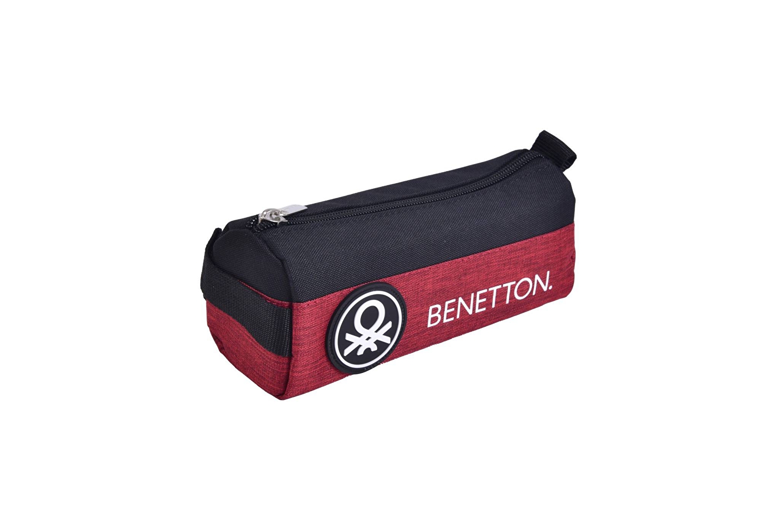 Erkek Çocuk Siyah Benetton Yazılı ve Logolu Oval Kalem Kutusu