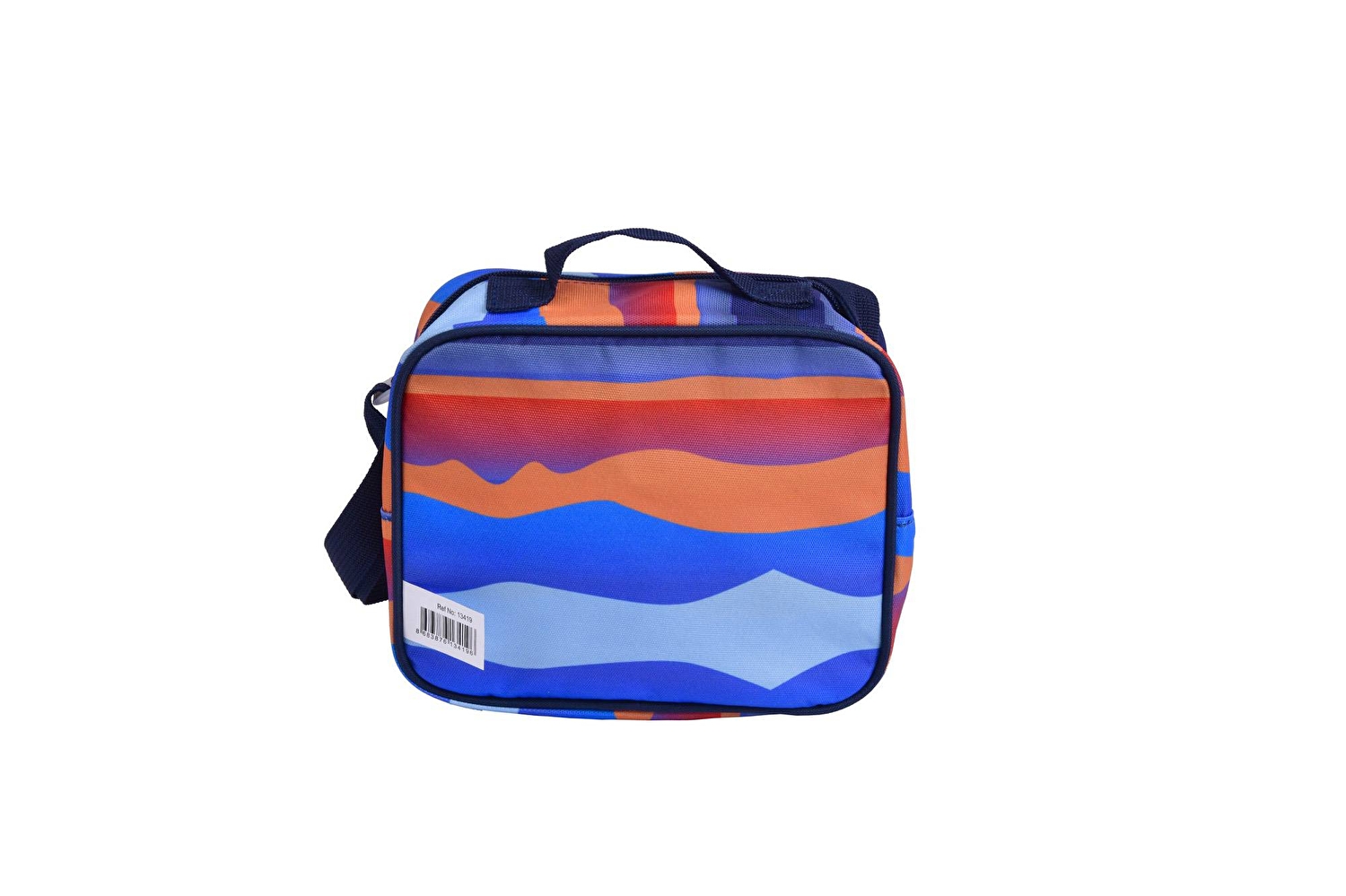 Benetton Erkek Çocuk Mavi Kamuflaj Desenli Benetton Yazılı Beslenme Çantası