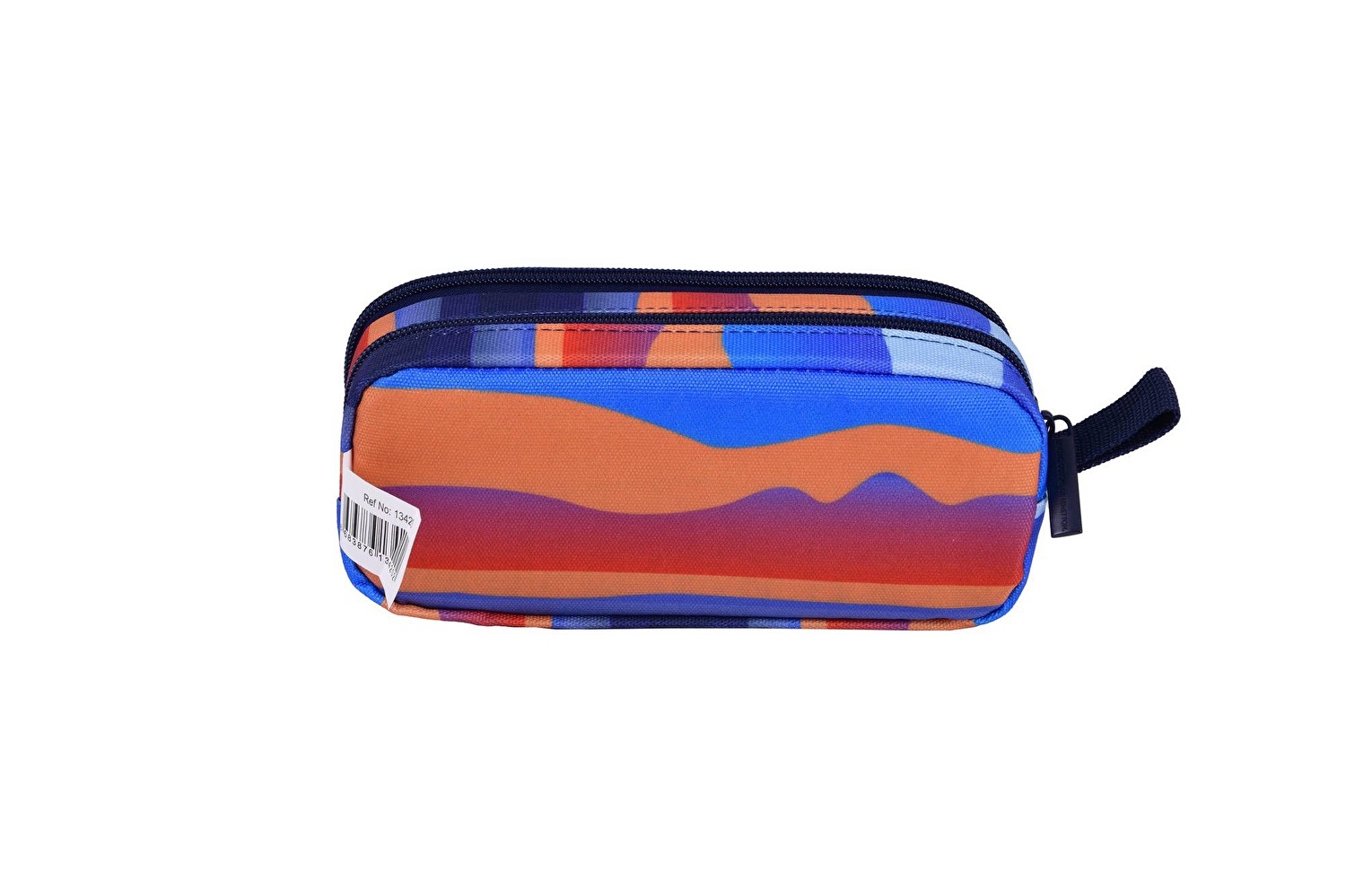 Benetton Erkek Çocuk Mavi Kamuflaj Desenli Benetton Yazılı Çift Bölme Kalem Kutusu